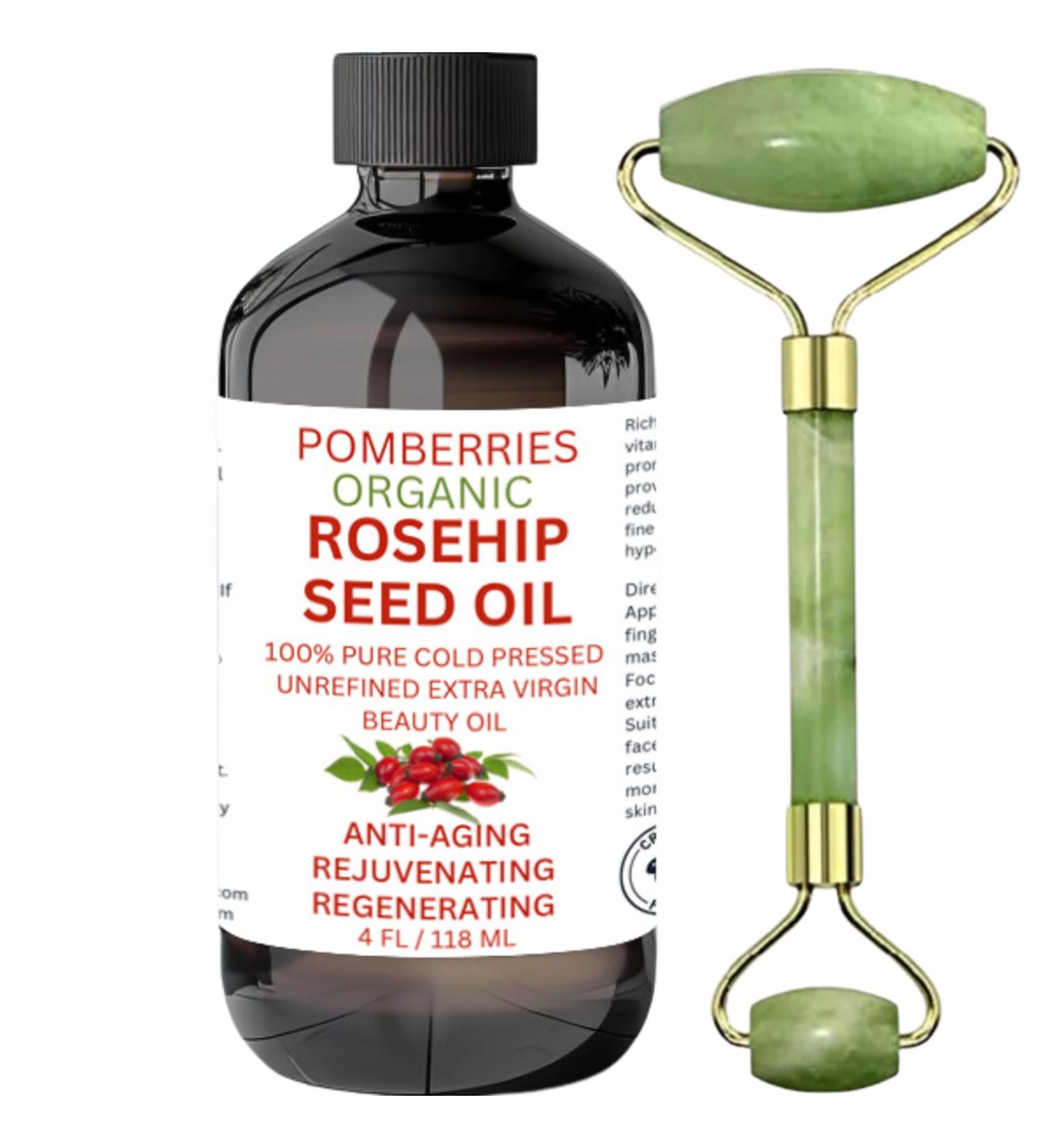 Premium Organic Rosehip Oil | Cold-Pressed Anti-Aging Face Oil | Reduces Wrinkles & Rich in Vitamin C | Natural Skin Care Moisturizer - Buy Online on GoSupps.com