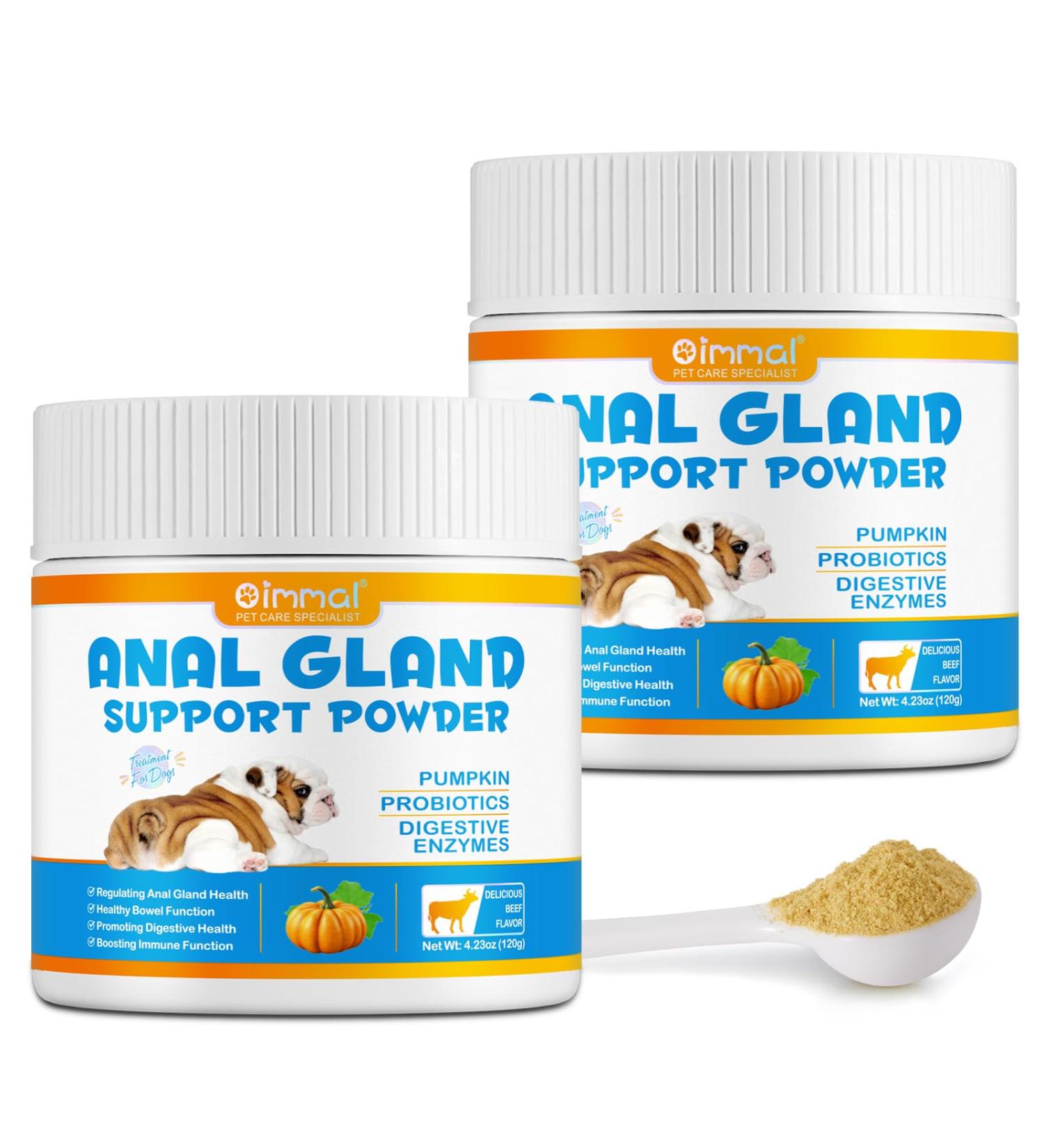 Dog Anal Gland Support Powder 120G Suppl ment De Fibres en Poudre pour Le Soutien De La Glande Anale Suppl ment De Fibres en Poudre Enrichi De Concombre Probiotiques Et Enzymes Digestives - Buy Online on GoSupps.com