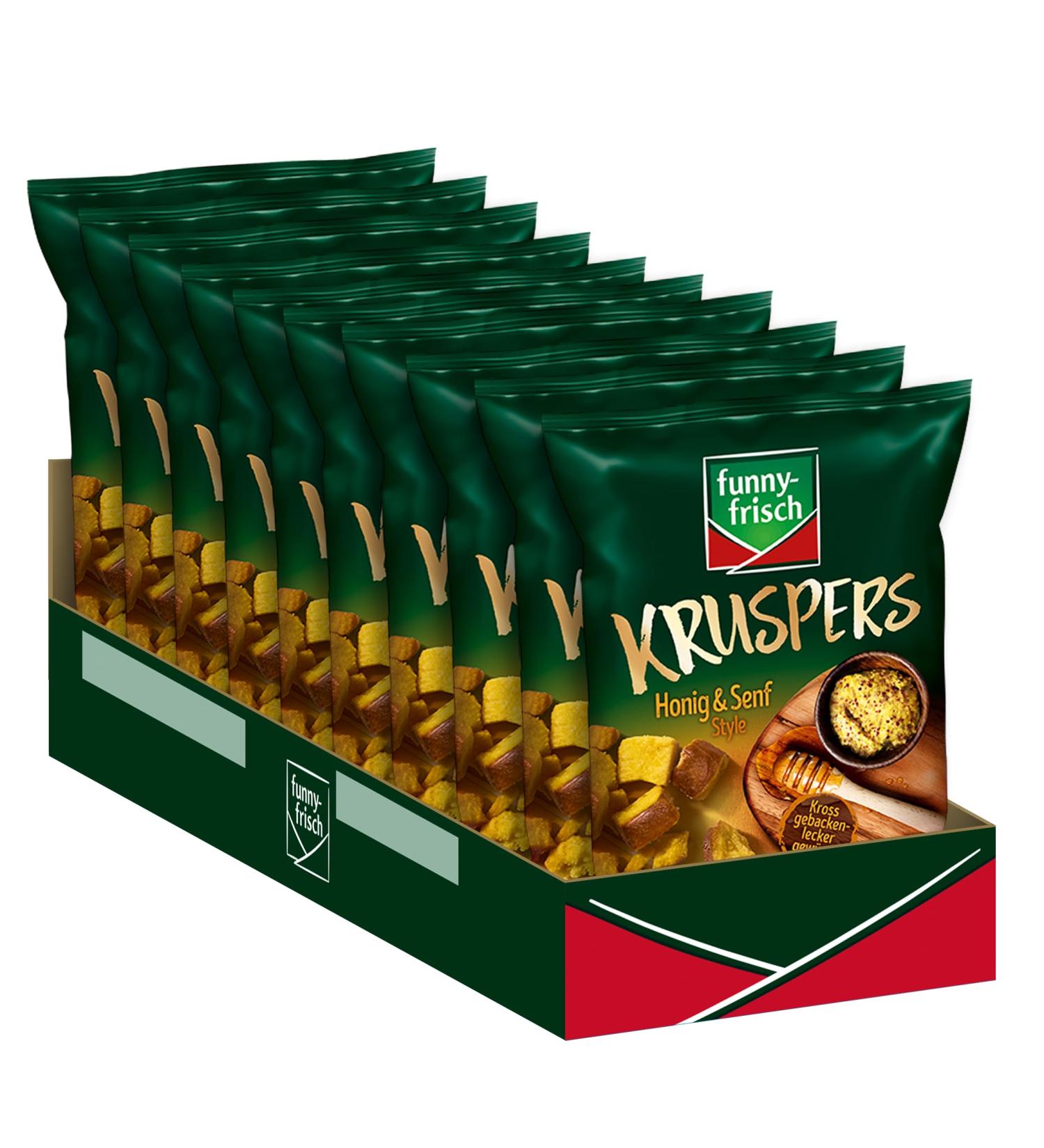 funny-frisch Kruspers Honey & Mustard 10-pack (10 x 120 g) Honey Mustard