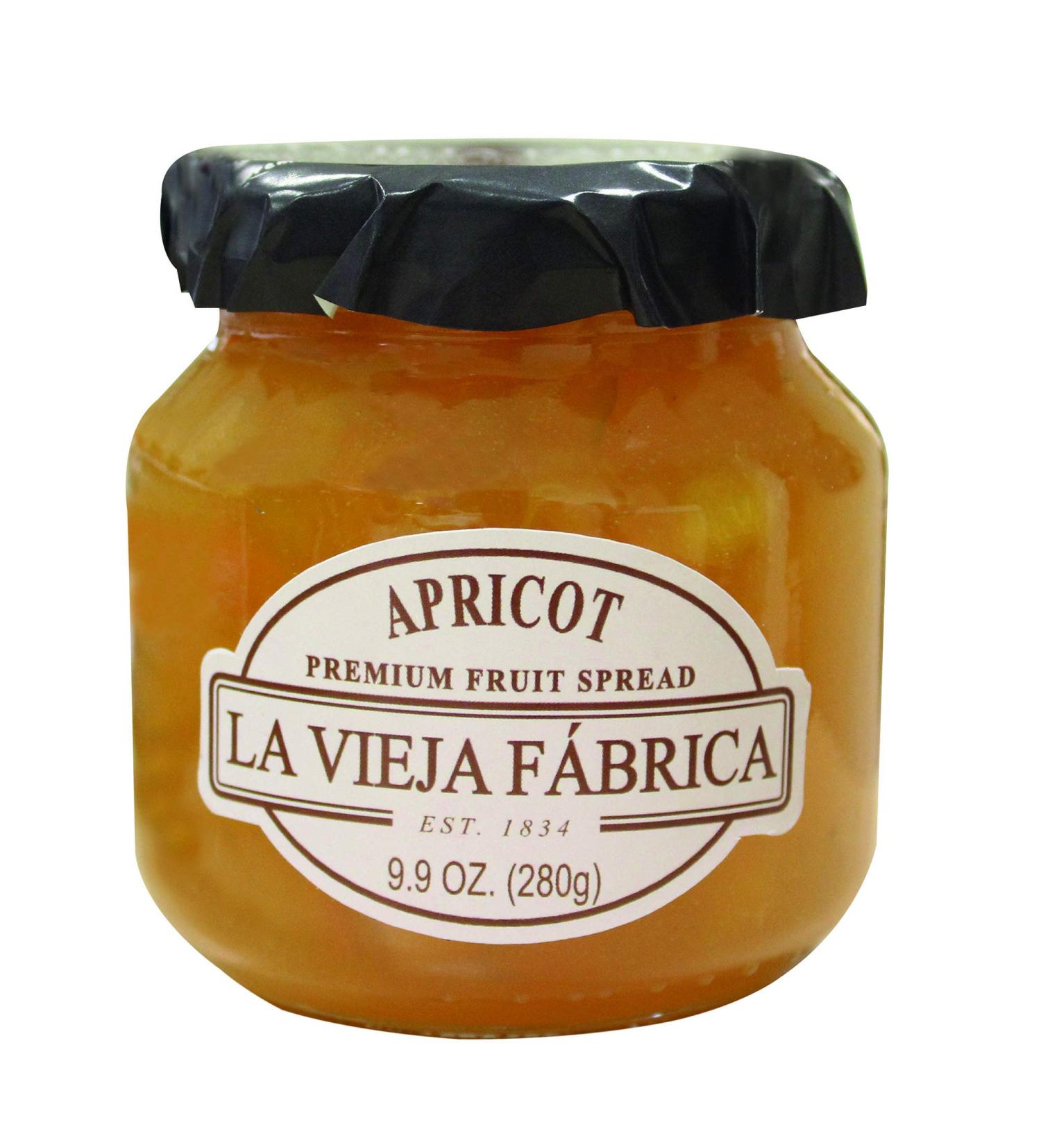 Mario Camacho La Vieja Fabrica Apricot Premium Fruit Spread 9.9 Fl Ounce (Pack of 8)