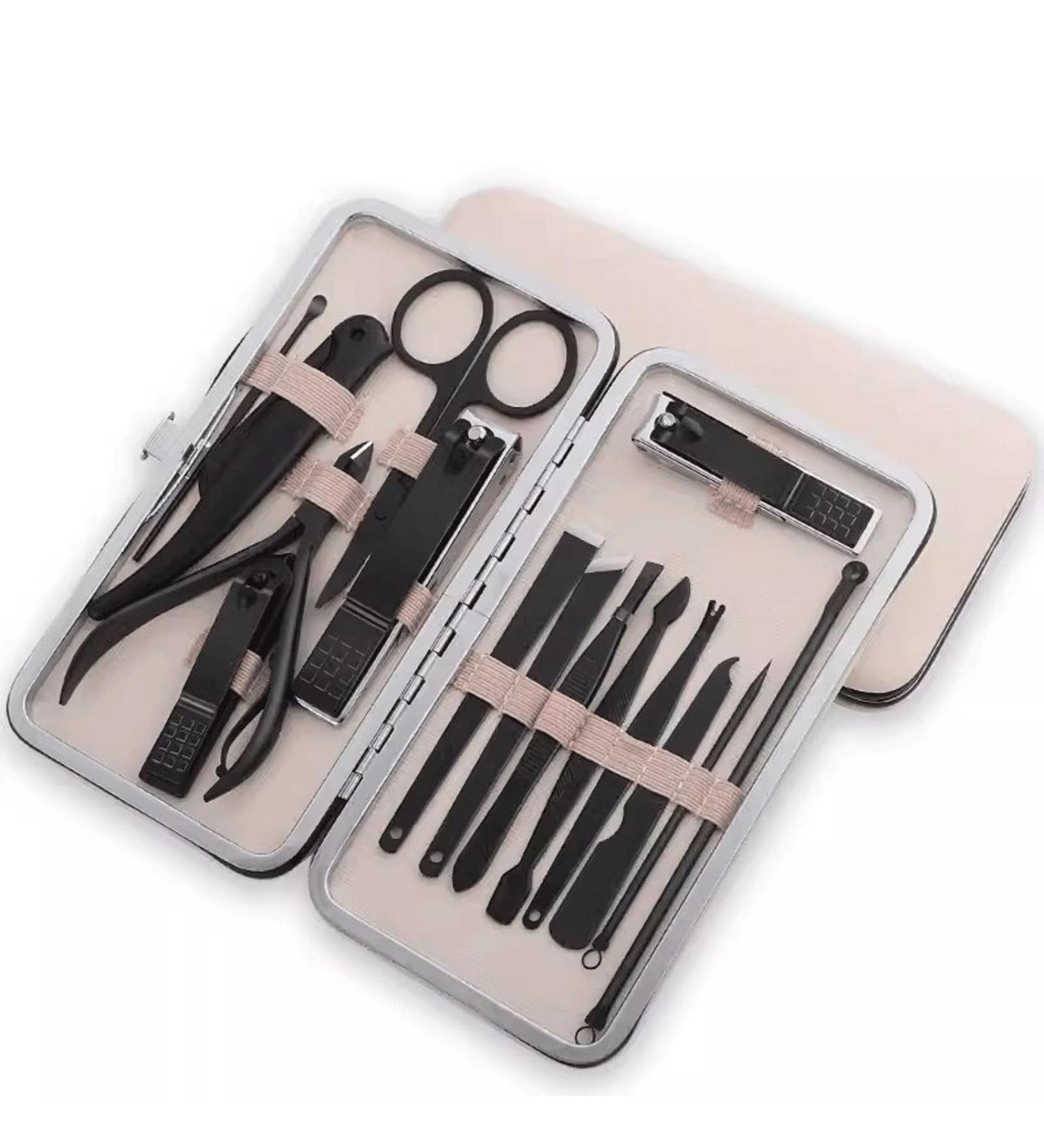 Manicure Set Tools Nail Clippers Set for Men and Women Household Eyebrow Trimmer Anti-splash Nail Clippers Pedicure Knife Portable Foot Nail Clippers Nail Clippers(Black) - Buy Online on GoSupps.com