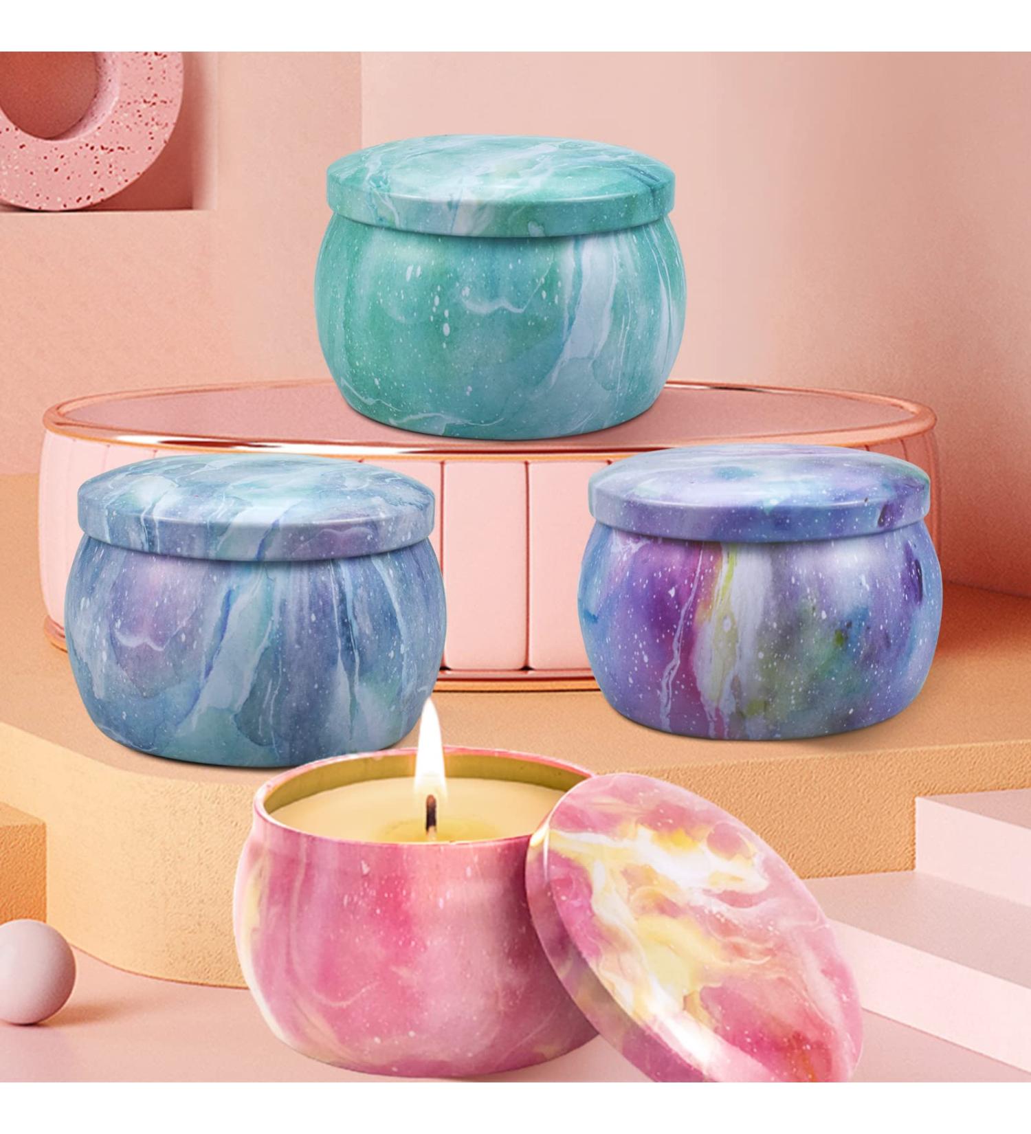 VETOUR Galaxy Scented Candle Set - 4pc Aromatherapy Soy Candles for Stress Relief and Beautiful Mood. Perfect Gift for Women - Home, Bath, Yoga, and Travel - Buy Online on GoSupps.com