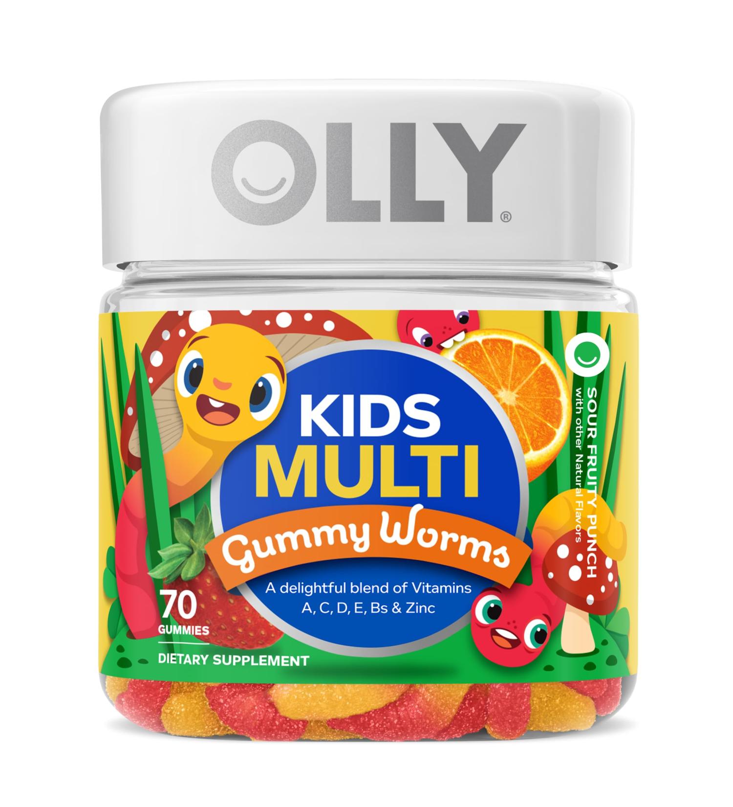 OLLY Kids Sleep & Multivitamin Gummy Melatonin & Vitamins A-E Bs Zinc 50 Count Sleep and 70 Count Multivitamin - Buy Online on GoSupps.com
