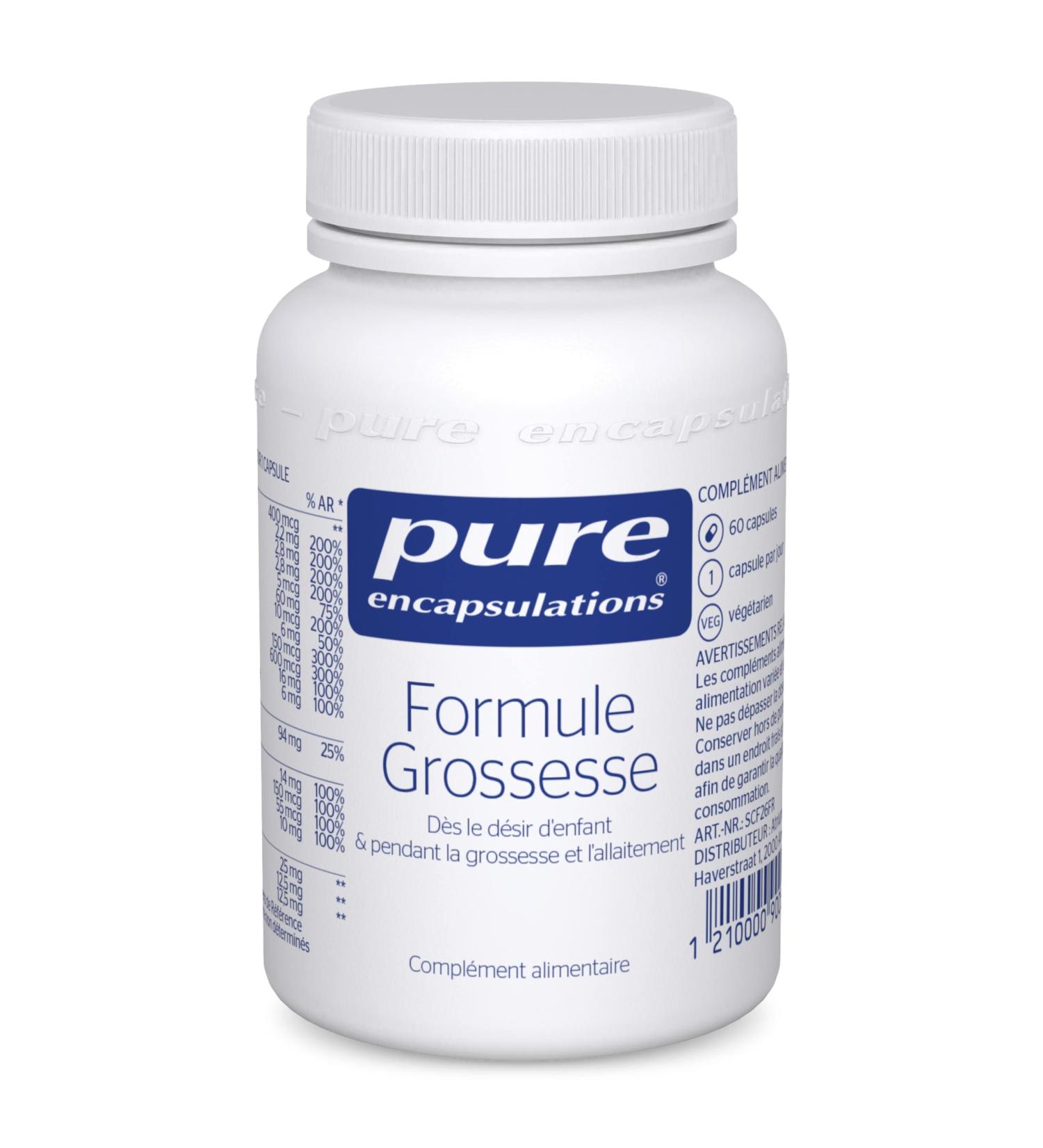 Pure Encapsulations - Pregnancy Formula - Vitamins Minerals & Nutrients for Women - From Childhood Desire & during Pregnancy & Breastfeeding - 60 Vegetable Capsules - Buy Online on GoSupps.com
