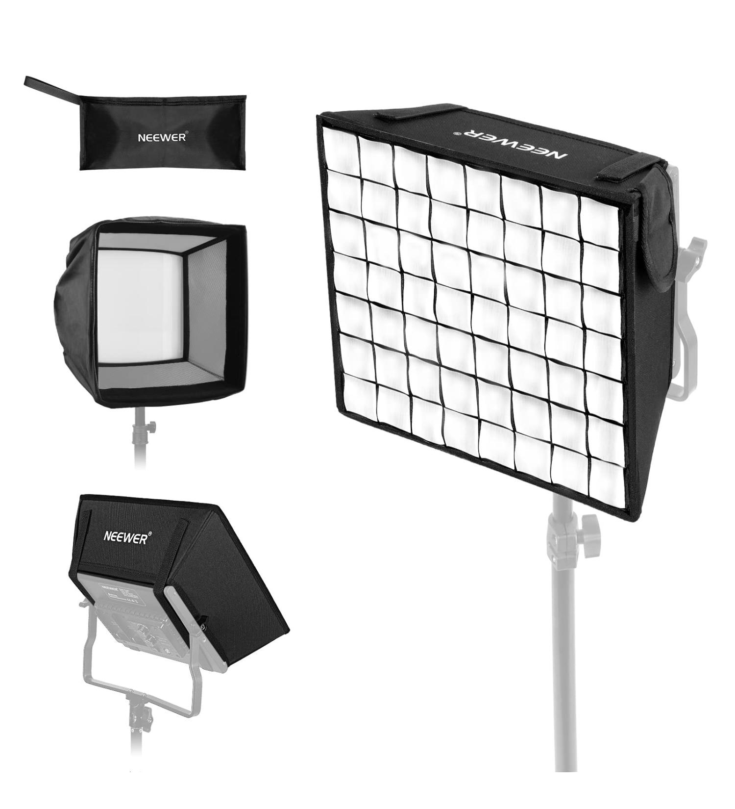 NEEWER Foldable Softbox Diffuser with Grid for NL660 LED Light - Ideal for Studio Photography & YouTube Video Lighting - Buy Online on GoSupps.com