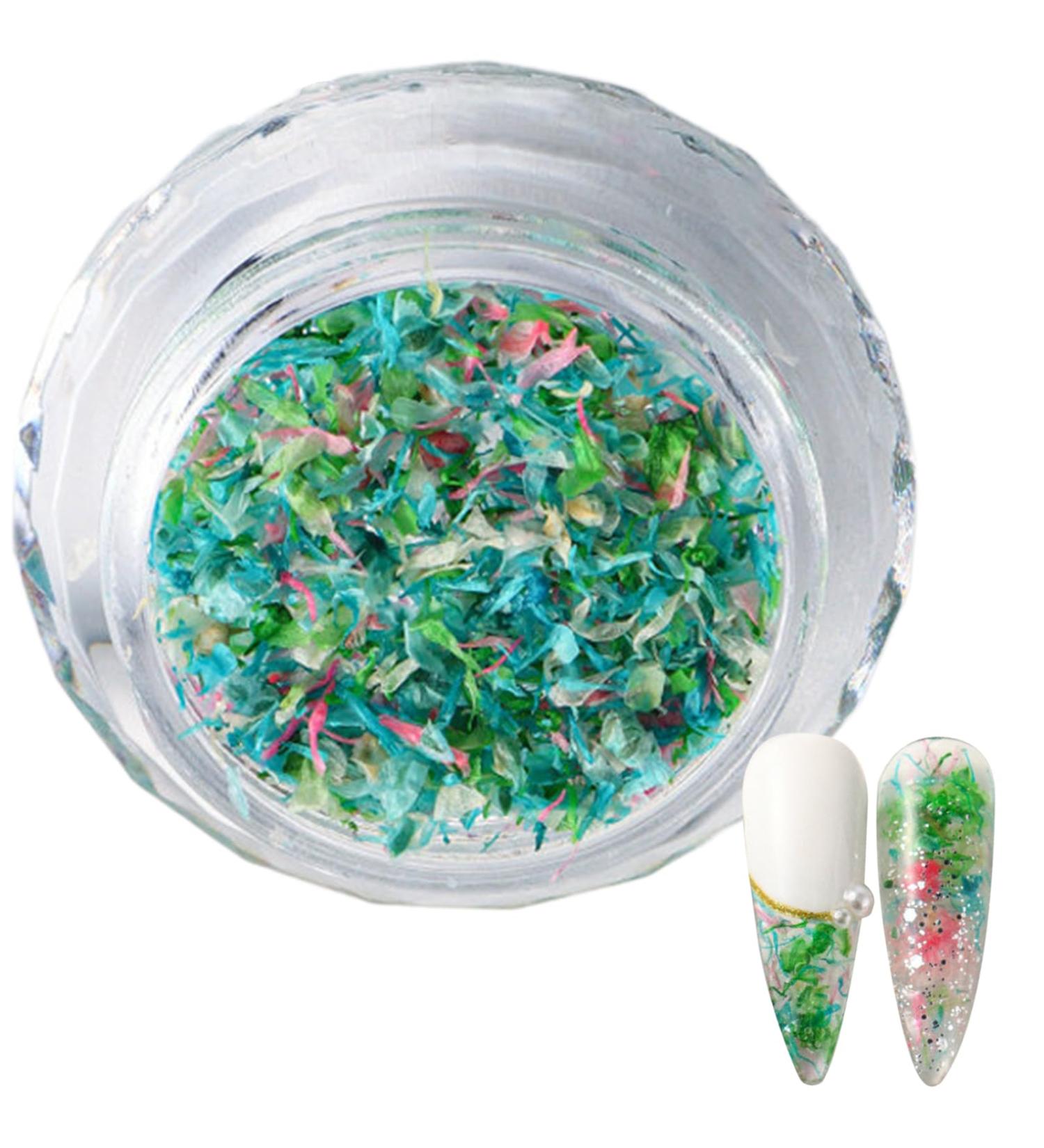1Box 3D Dried Flower Nail Mixed Nails Art Spring Nail Craft Making Supplies Manicure Nail Decorations Nail Accessories S053E - Buy Online on GoSupps.com