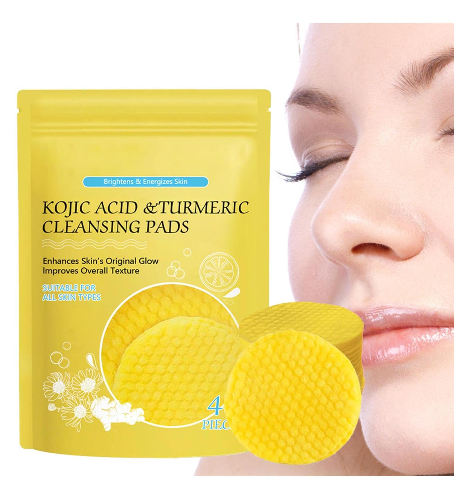 40 Turmeric Kojic-acid Pads | Turmeric Kojic Pads | Turmeric Cleansing Pads | Kojic-acid And Turmeric Pads | Turmeric Face Scrub Pads | Turmeric Kojic Exfoliate Pads | Kojic Face Cleansing - Buy Online on GoSupps.com