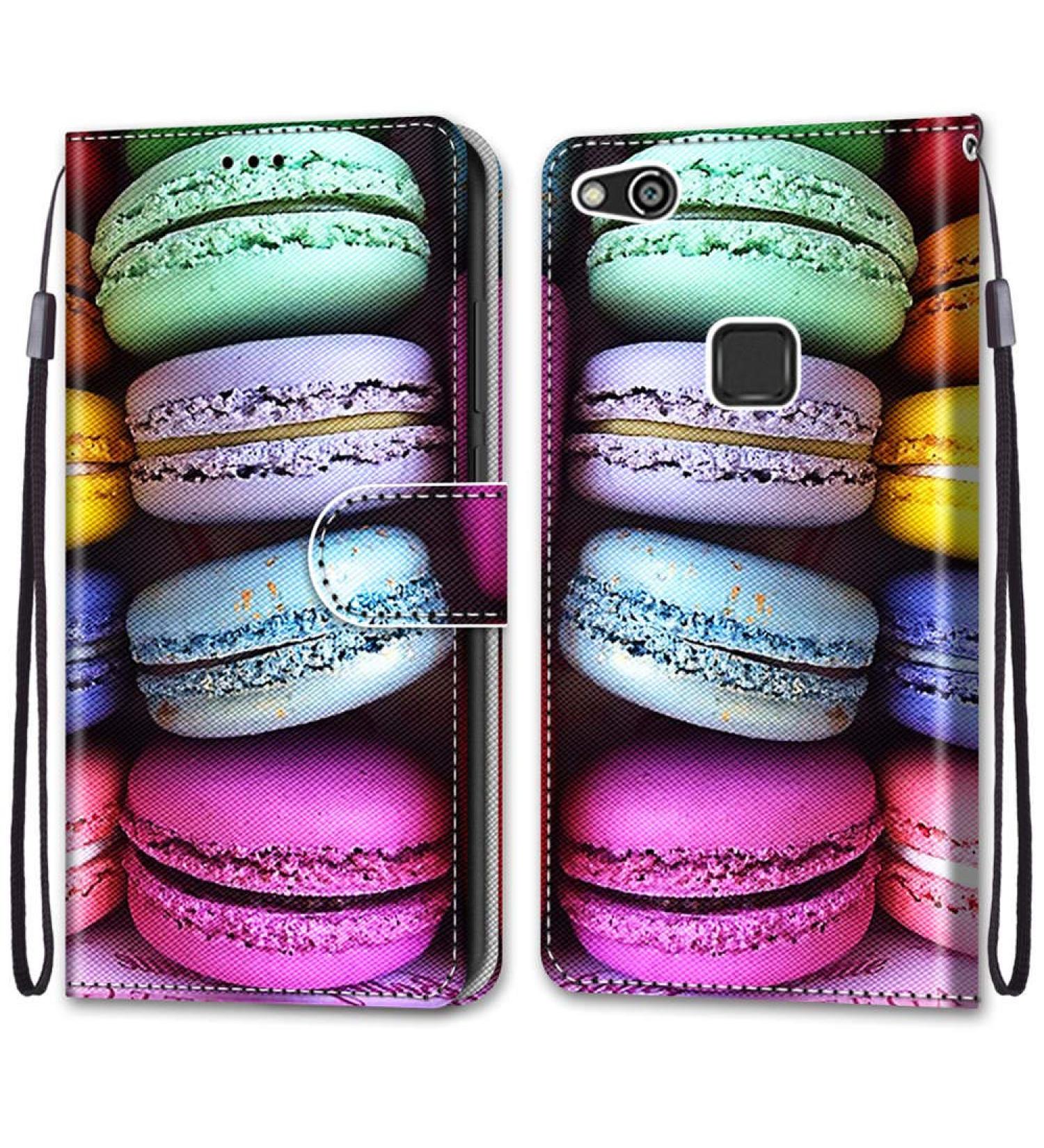 Buy Nadoli Colorful Leather Mobile Phone Case for Huawei P10 Lite - Magnetic Stand & Cake Map Compartment - Protective Cover & Wall Pocket - Buy Online on GoSupps.com