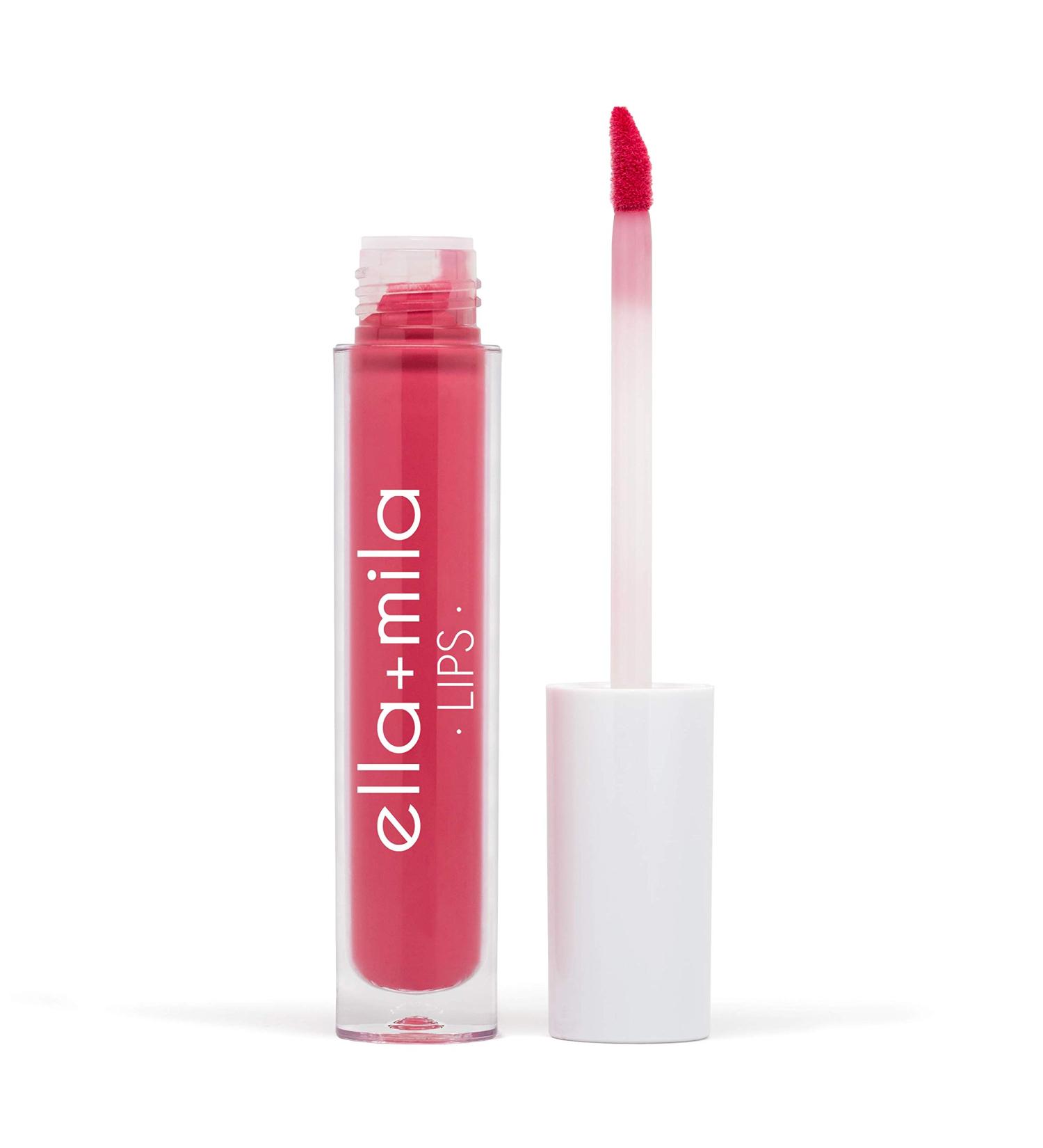 ella+mila It's Complicated Pink Liquid Lipstick - Moisturizing Lightweight Non-Sticky Formula with Vitamin E - Long Lasting & Cruelty-Free (0.13 fl oz - Buy Online on GoSupps.com
