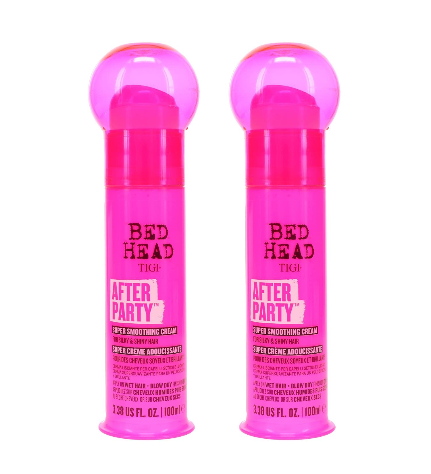Bed Head After The Party Smoothing Cream - 3.4oz 2 Pack - Flyaway & Frizz Control, Humidity Protection, Lightweight Shine & Body for All Hair Types - Buy Online on GoSupps.com
