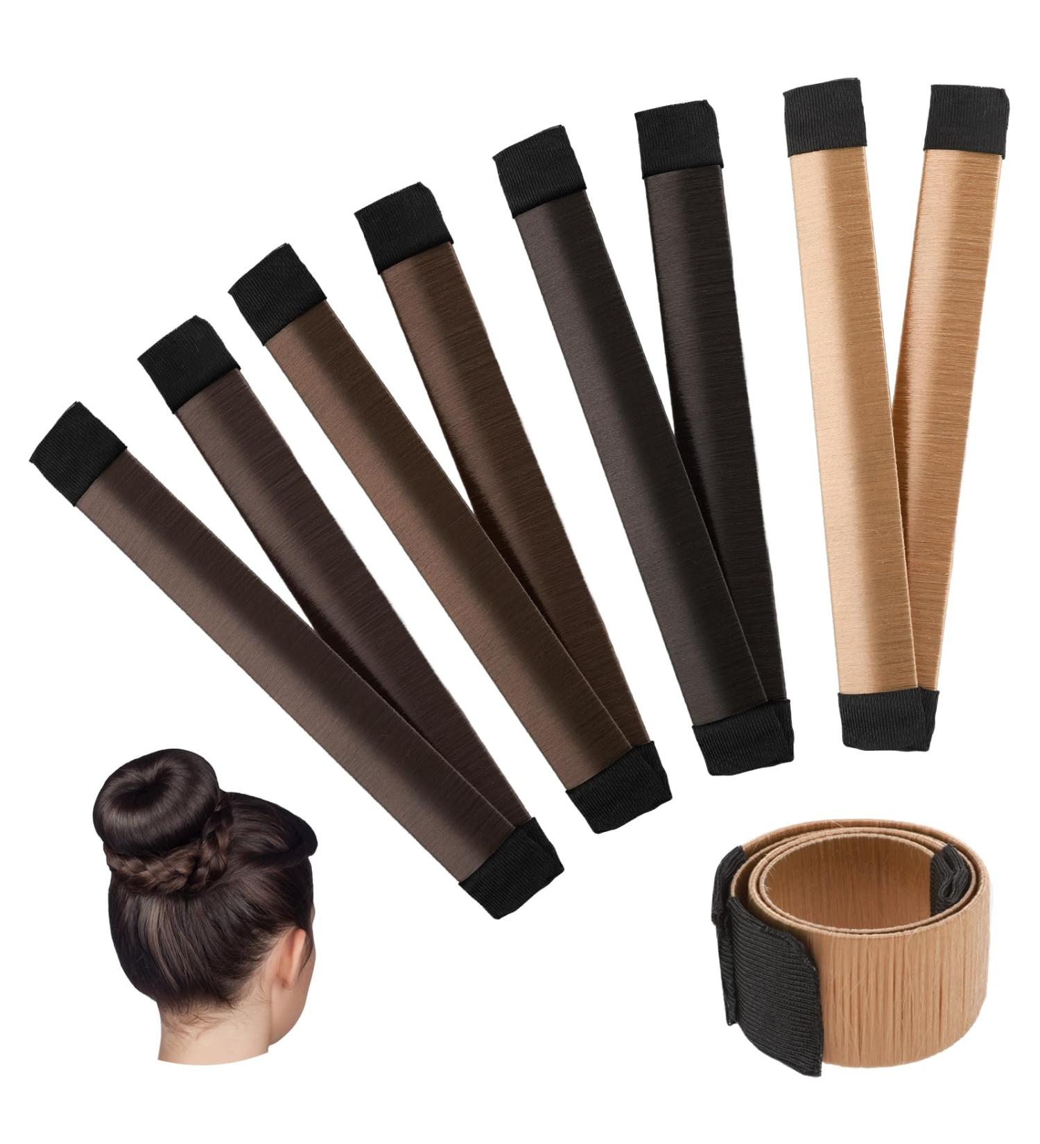 8Piece Hair Bun Maker for Women DIY Girls French Hair Bun Snap Roll Bun Tool Twist Donut Bun Hairstyle - Buy Online on GoSupps.com
