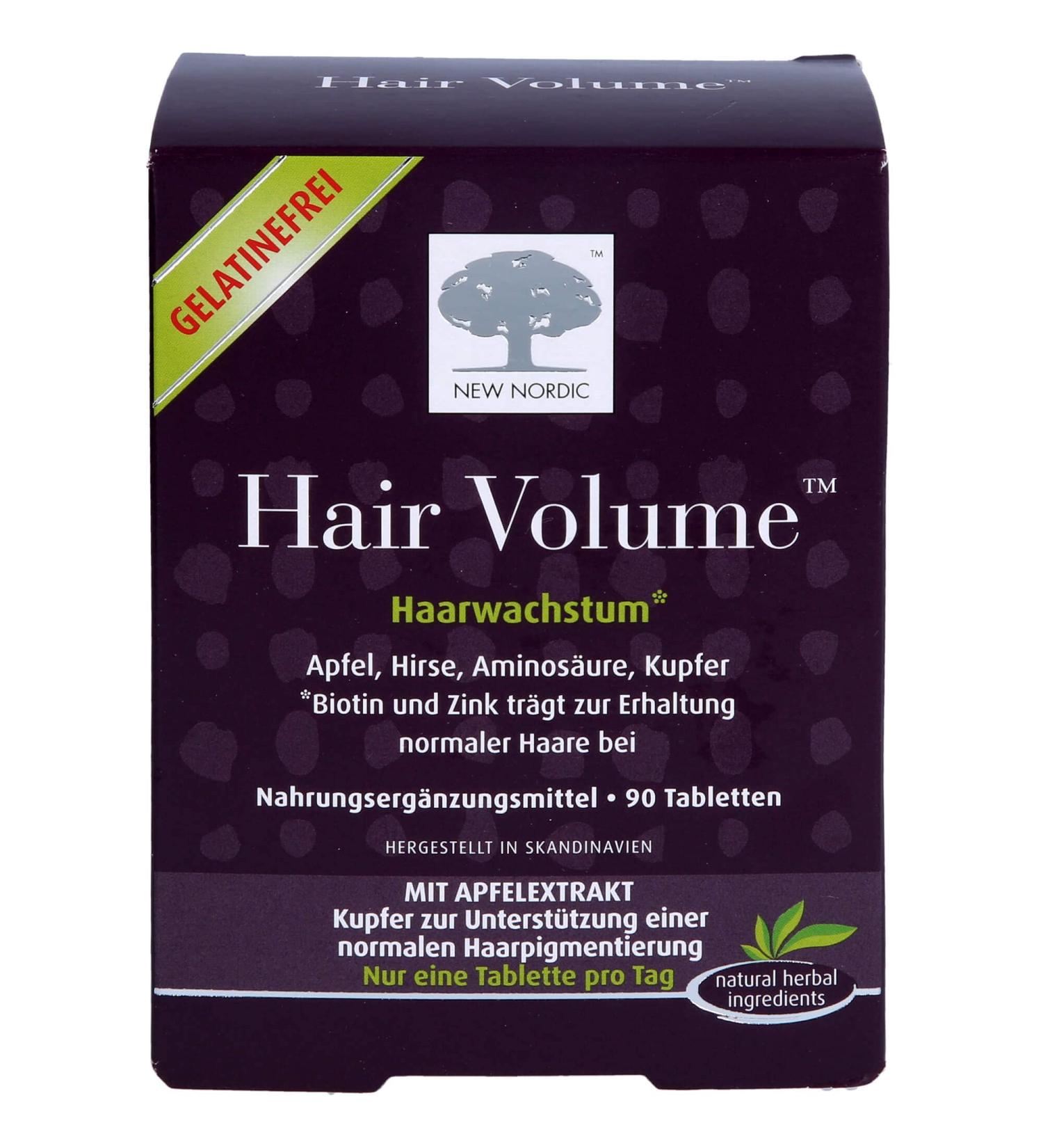 New Nordic Hair Volume Tablets - Boost Hair Growth & Thickness | 90 Count | International Shipping - Buy Online on GoSupps.com