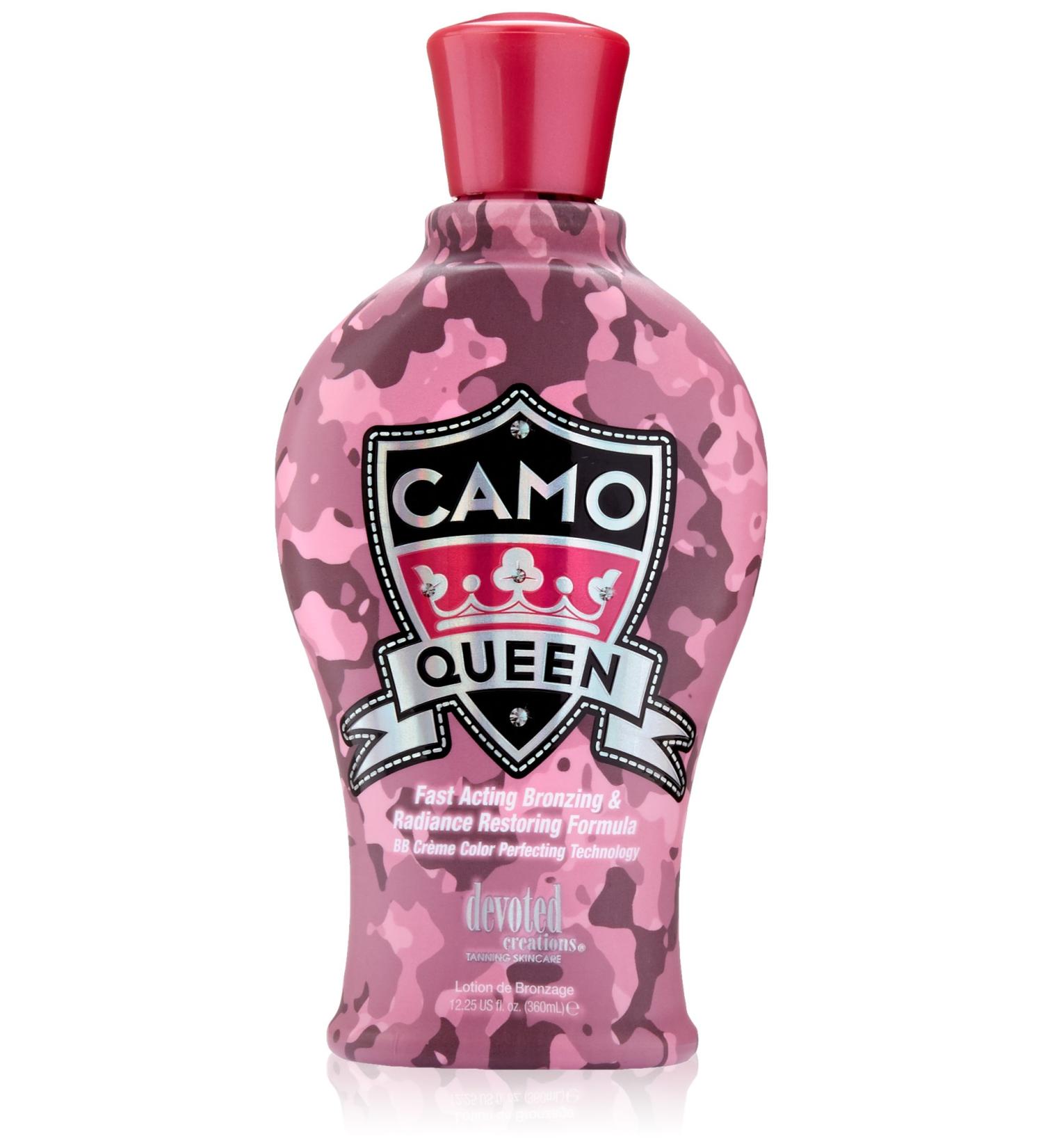 Devoted Creations Camo Queen Bronzing Lotion  12.25 Fluid Ounce