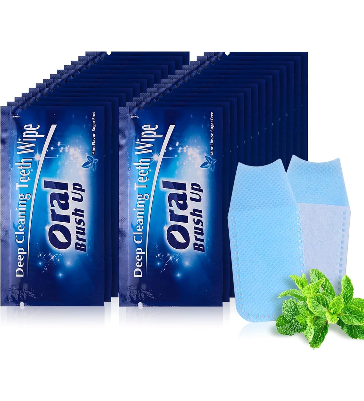 Fore Smile 100 Disposable Oral Finger Wipes & Tooth Whitening Strips - Enhanced Deep Cleaning Tools for a Radiant Smile - Buy Online on GoSupps.com