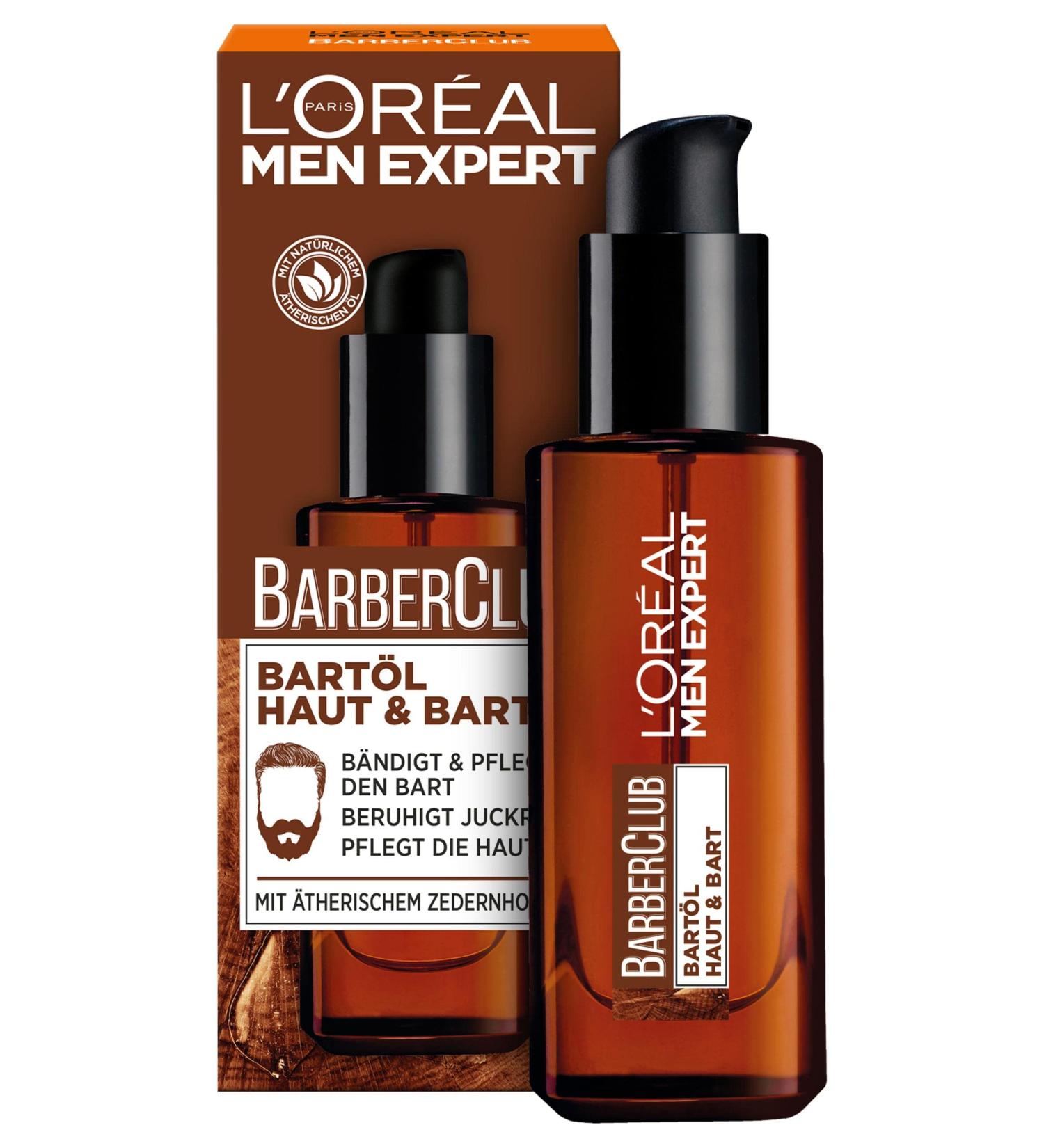 L'Or al Men Expert Beard Oil with Cedarwood & Coconut | Daily Beard Care | Barber Club - 30 ml - Buy Online on GoSupps.com