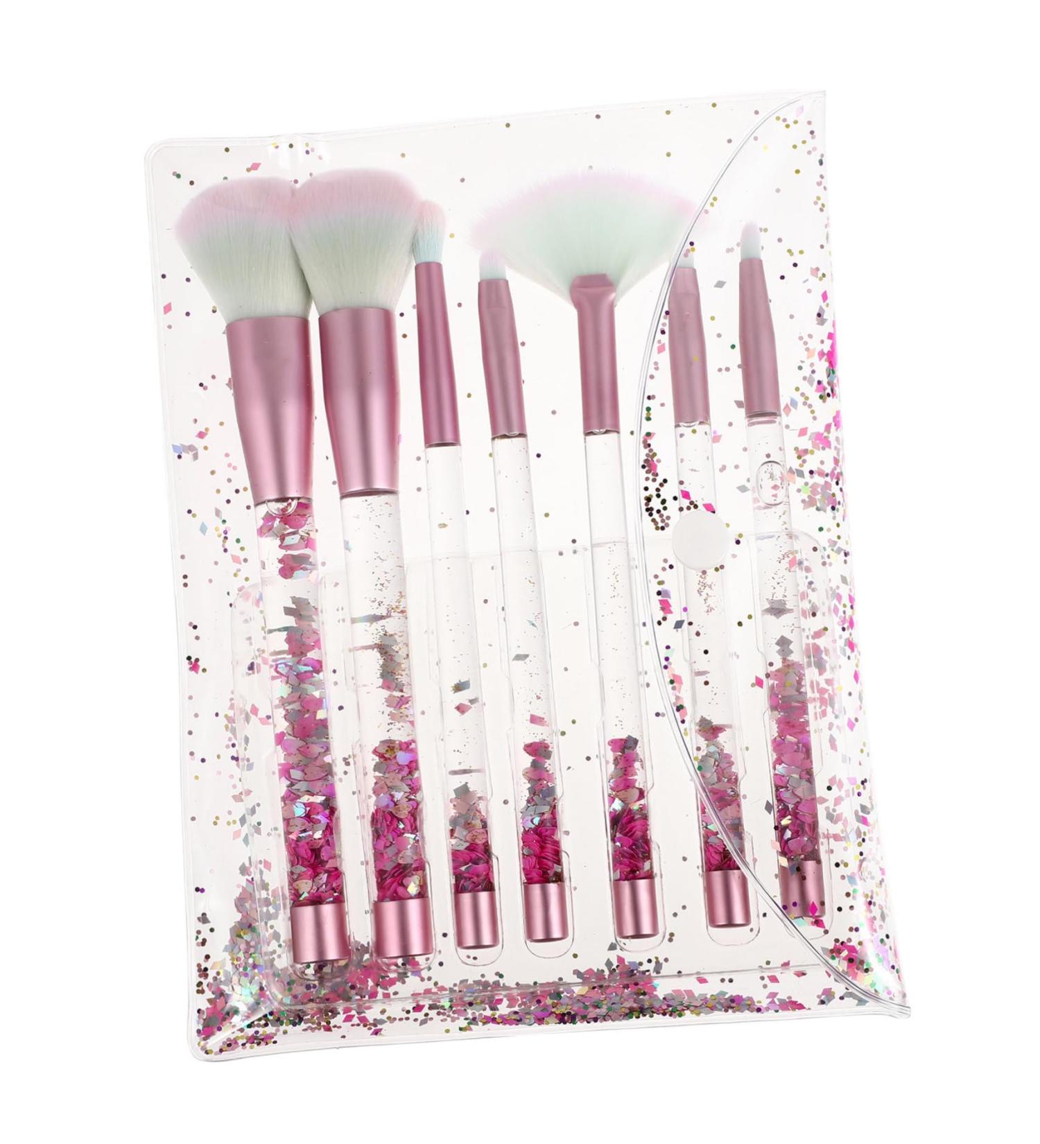 minkissy Highlighting Make up Brush Bronzer Brush Lip Contouring Brush Acrylic Handle Concealers Brush Transparent Face Bulsh Brush Cheekbones Brush Sculpting Makeup Brush Sequin Bag Mix - Buy Online on GoSupps.com