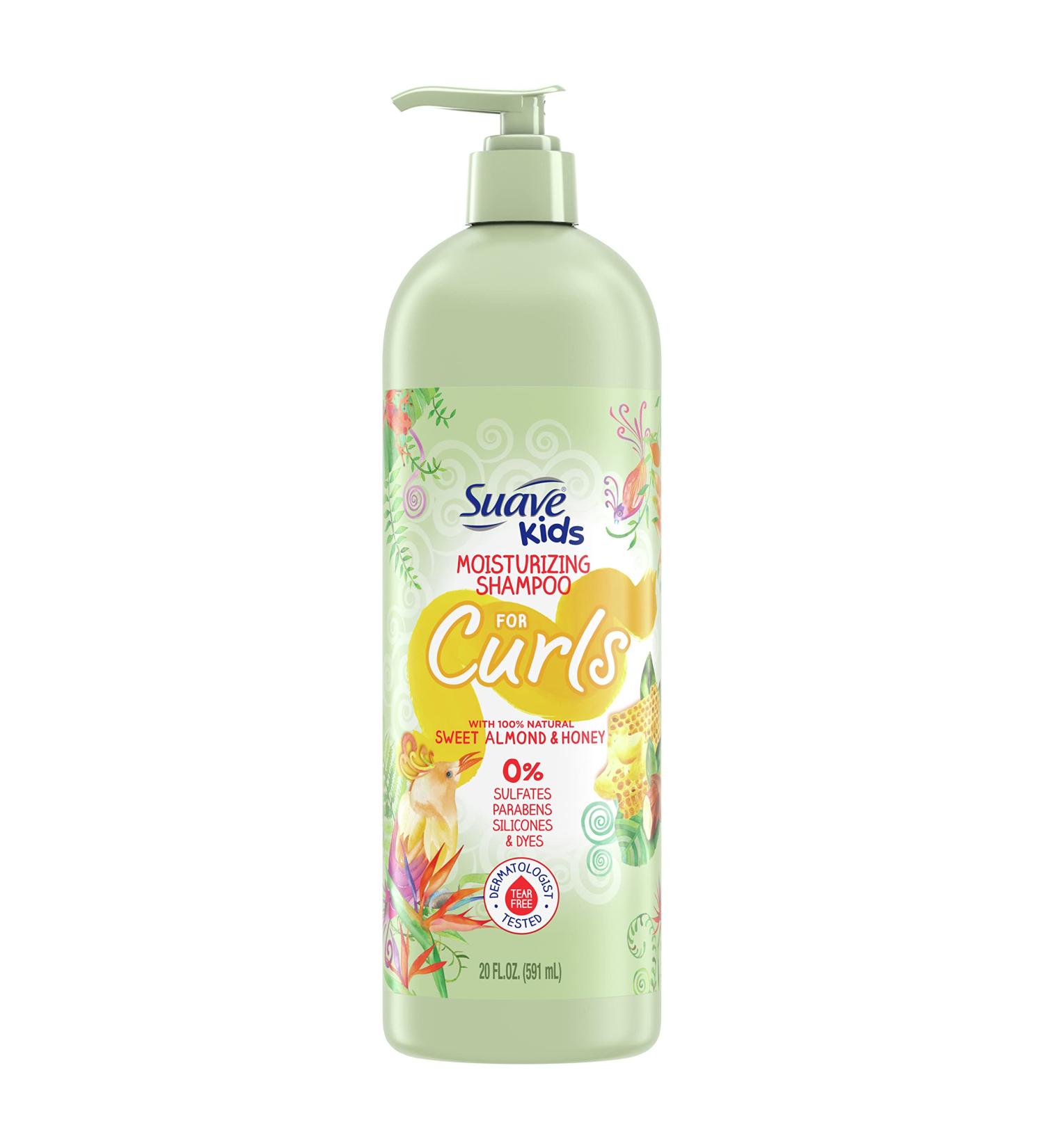 Suave Kids Naturals Tear-Free Sulfate Free Shampoo for Kids Curls - Sweet Almond & Honey - 20 oz - Dermatologist Tested - Buy Online on GoSupps.com