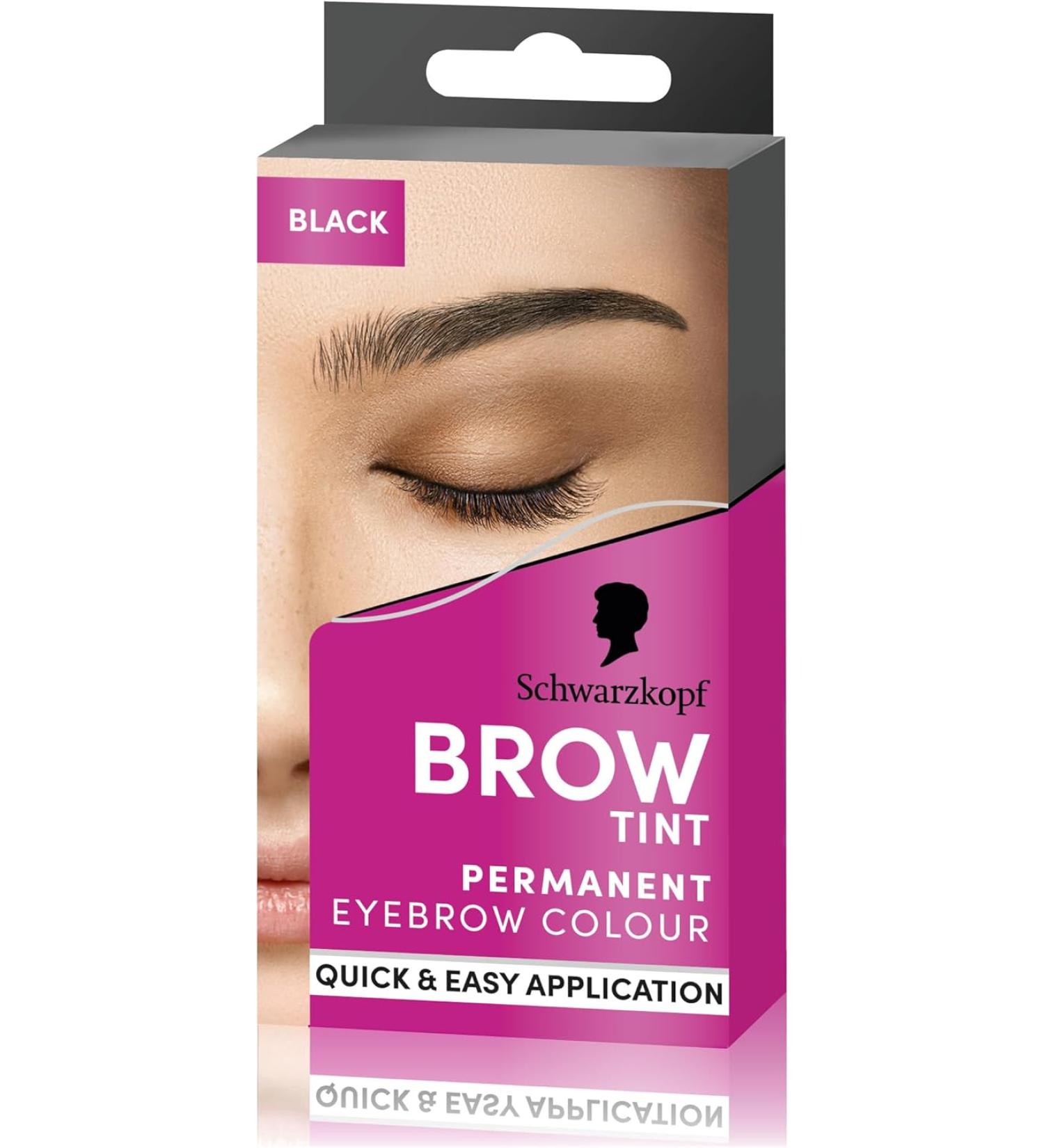 Schwarzkopf Brow Tint Professional Formula - Black Eyebrow Dye - Buy Online on GoSupps.com