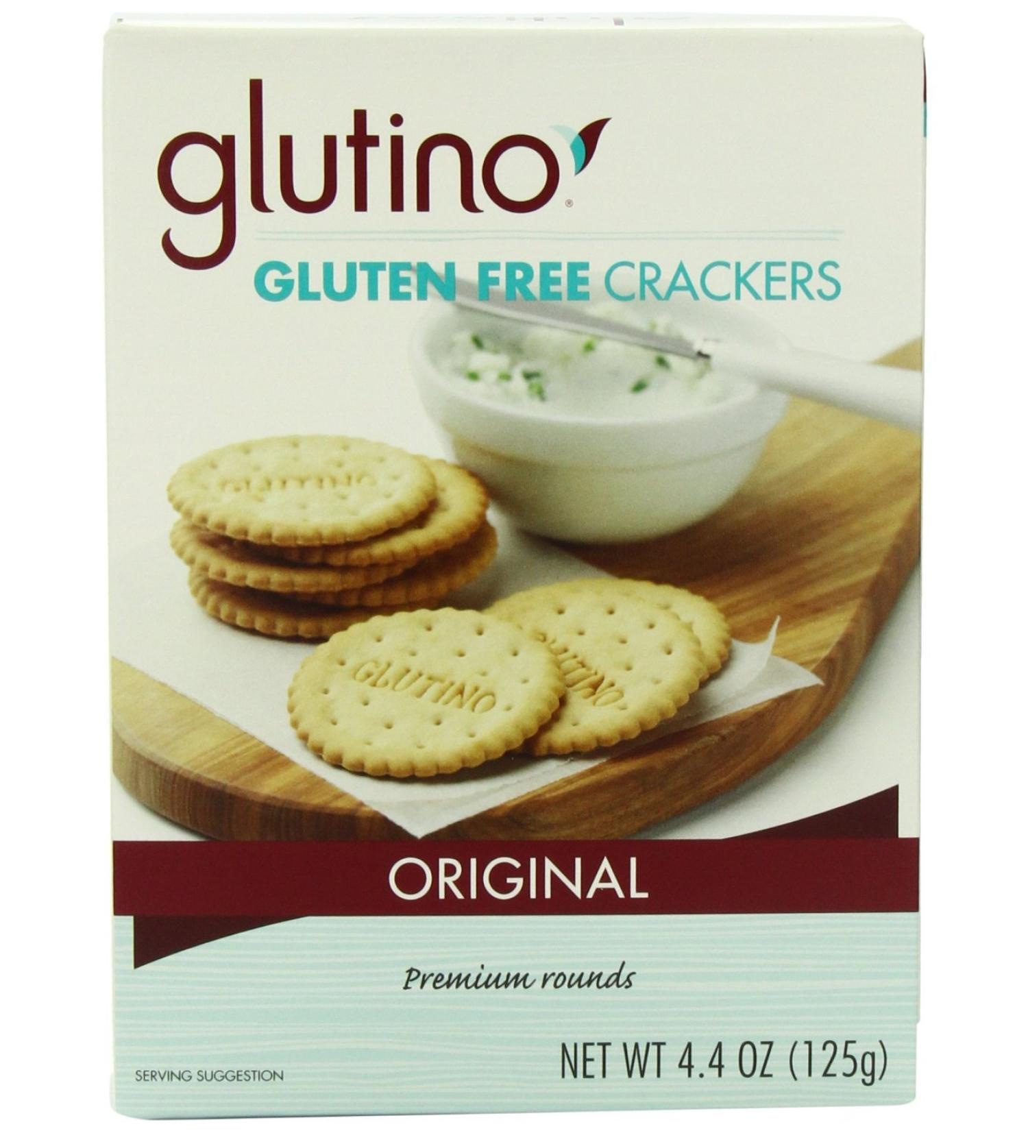 Glutino Gluten Free Crackers, Original, 125 Grams (Pack of 6)