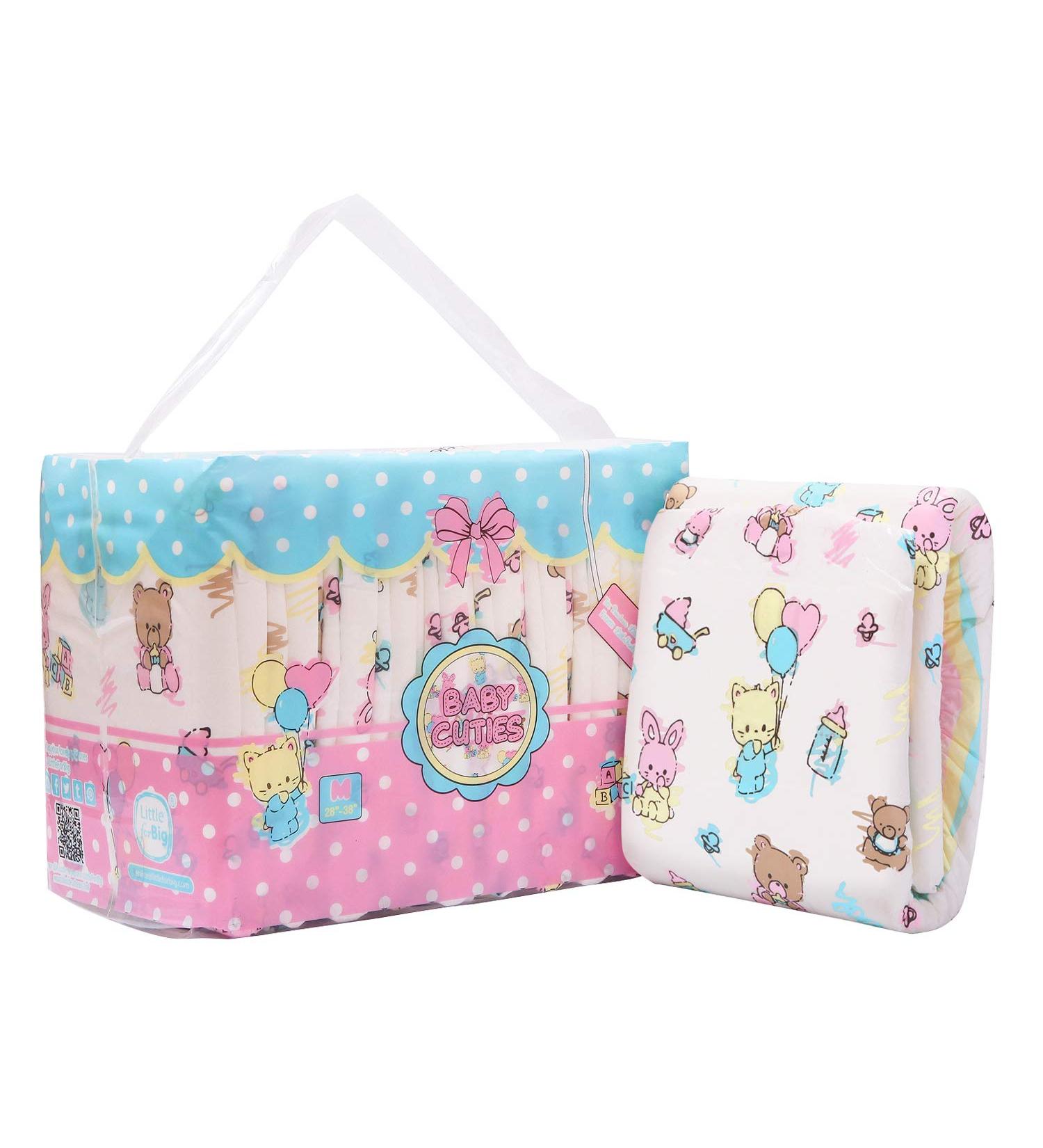 LittleForBig Printed Adult Brief Diapers - ABDL 10 Pack
