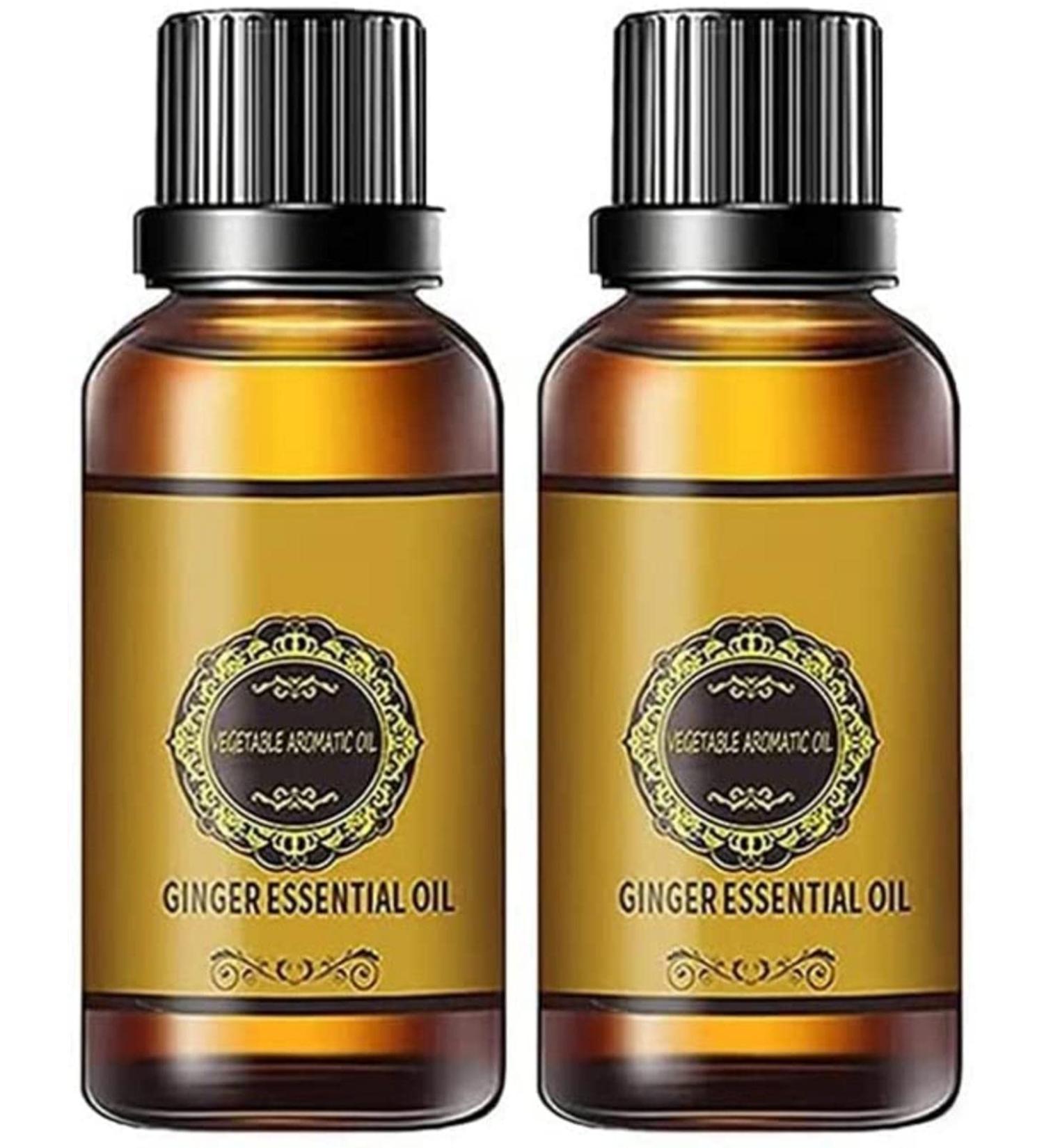 Abdominal Drainage Ginger Oil 10ml - Natural Slimming & Lymphatic Essential Oil for Body Massage - Buy Online on GoSupps.com
