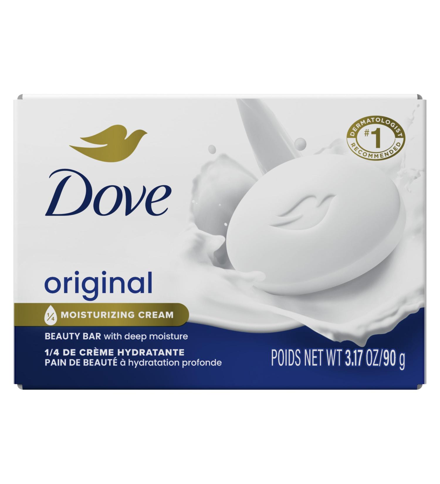 Dove Beauty Bar Gentle Skin Cleanser - Original Moisturizing Cream 3.17 oz | Soft Skin Care for All Skin Types | Shop Internationally - Buy Online on GoSupps.com