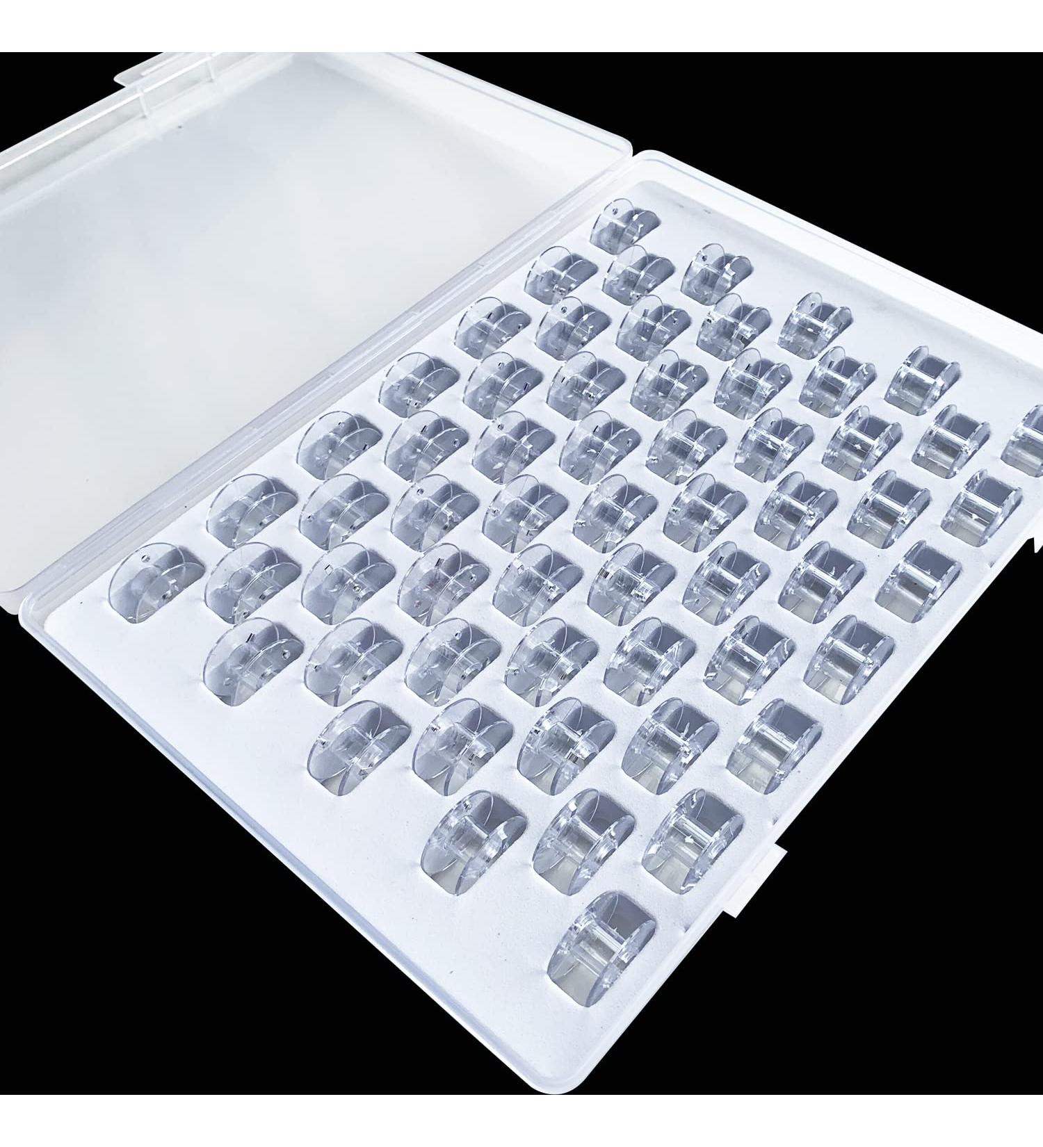 59 Pcs Plastic Sewing Machine Bobbins Set with Case - High-Quality Bobbins for Easy Use - Buy Online on GoSupps.com