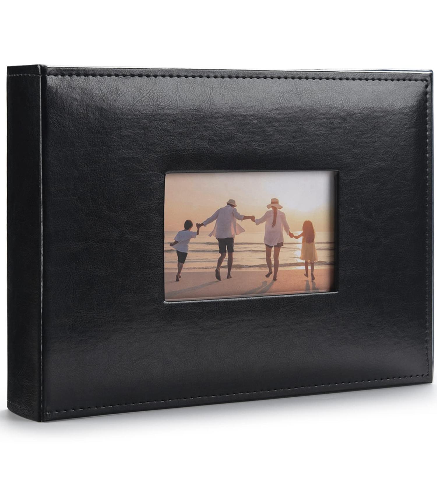 Fabmaker 4x6 Photo Album | 300 Pockets with Writing Space | Premium Leather Cover | Ideal for Family, Wedding & Travel | Black - Buy Online on GoSupps.com
