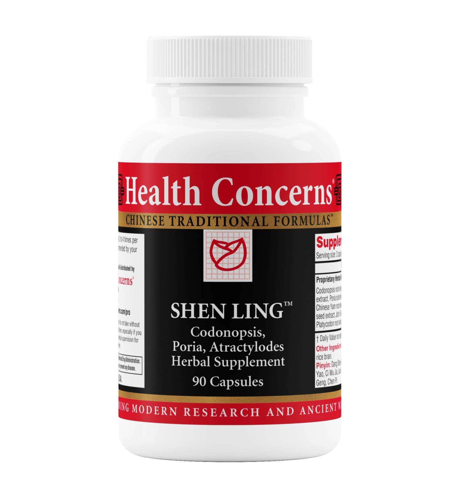 Health Concerns Shen Ling Digestive Support & Upset Stomach Relief Supplement Bloating Diarrhea & Loose Stool Relief Traditional Chinese Medicine Herbal Formula 90 Capsules - Buy Online on GoSupps.com