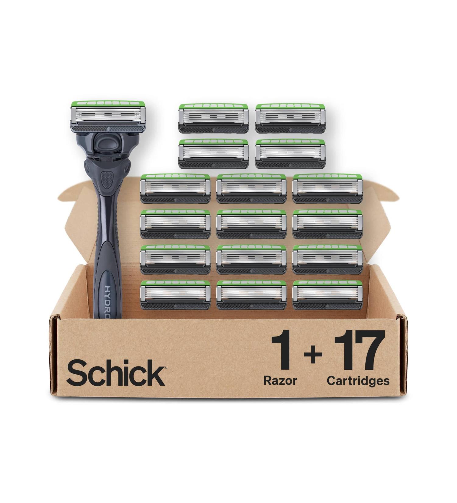 Schick Hydro Sensitive Razor for Men with 17 Blades - Ideal for Sensitive Skin - Buy Online on GoSupps.com