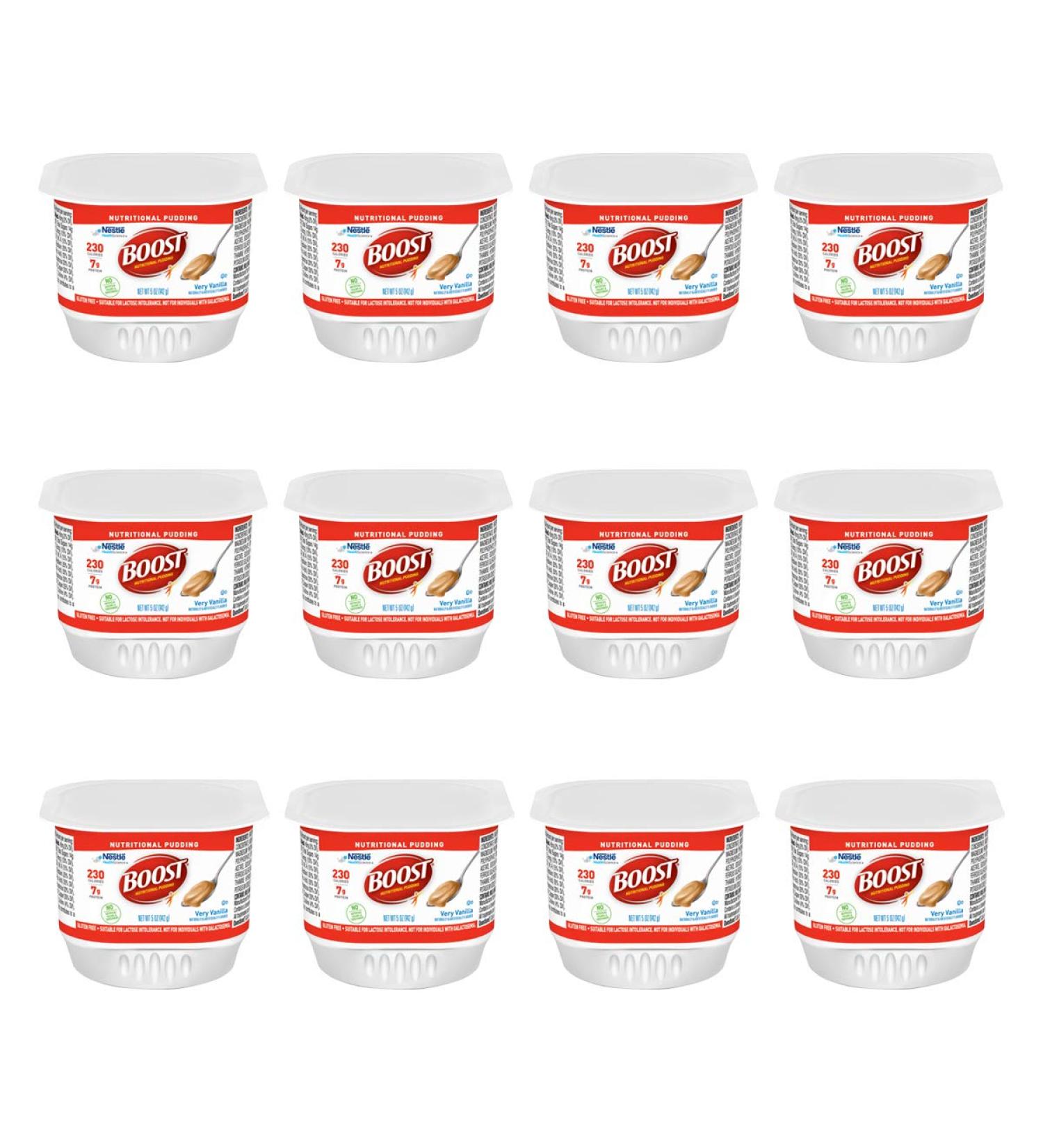 Boost Nutritional Pudding - Gluten Free Vanilla Flavor, No Artificial Colors or Sweeteners - Buy Online on GoSupps.com
