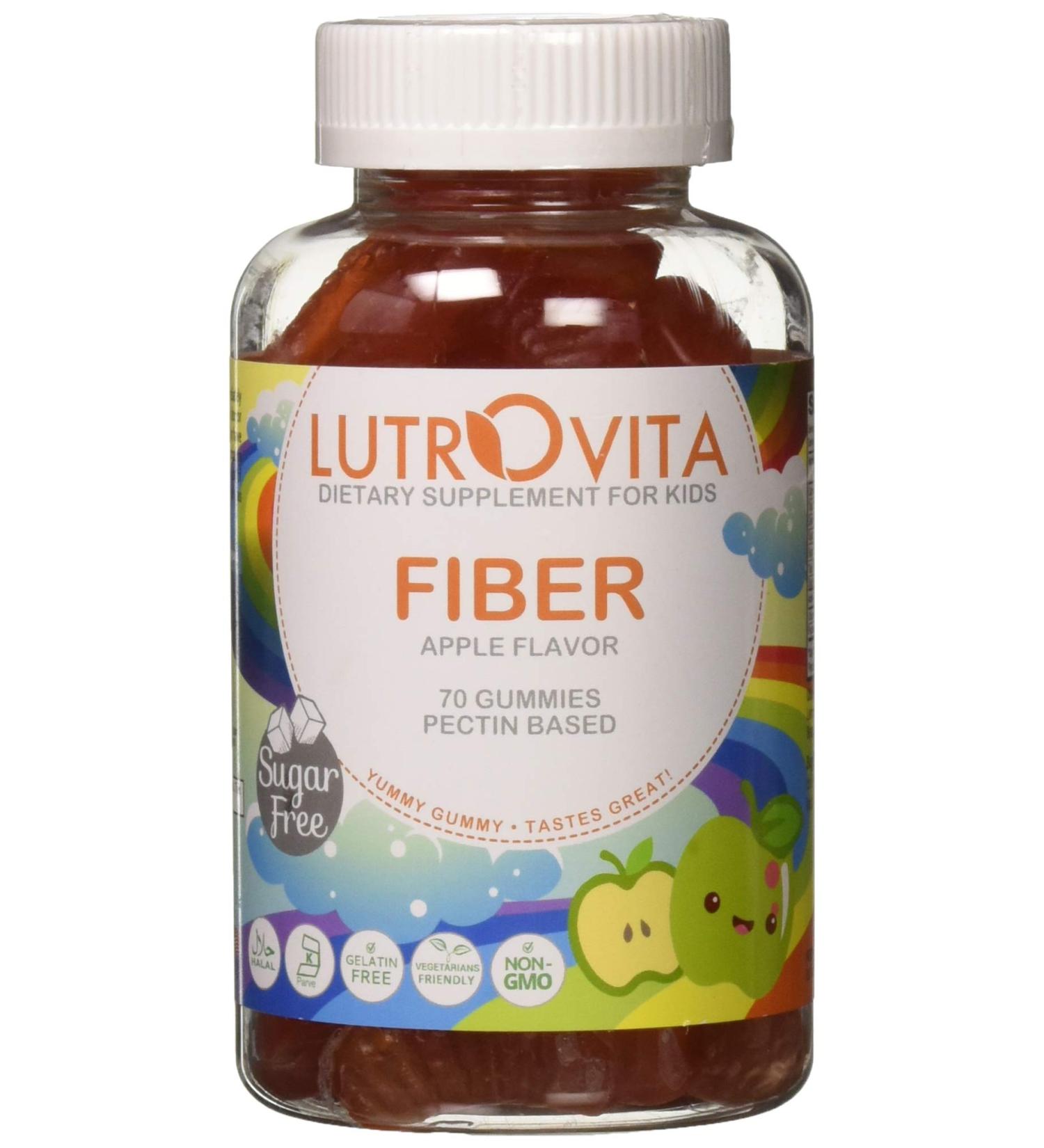 Lutrovita Children Sugar-Free Fiber 70 Count Apple - 70 Servings(pack of 1) - Buy Online on GoSupps.com