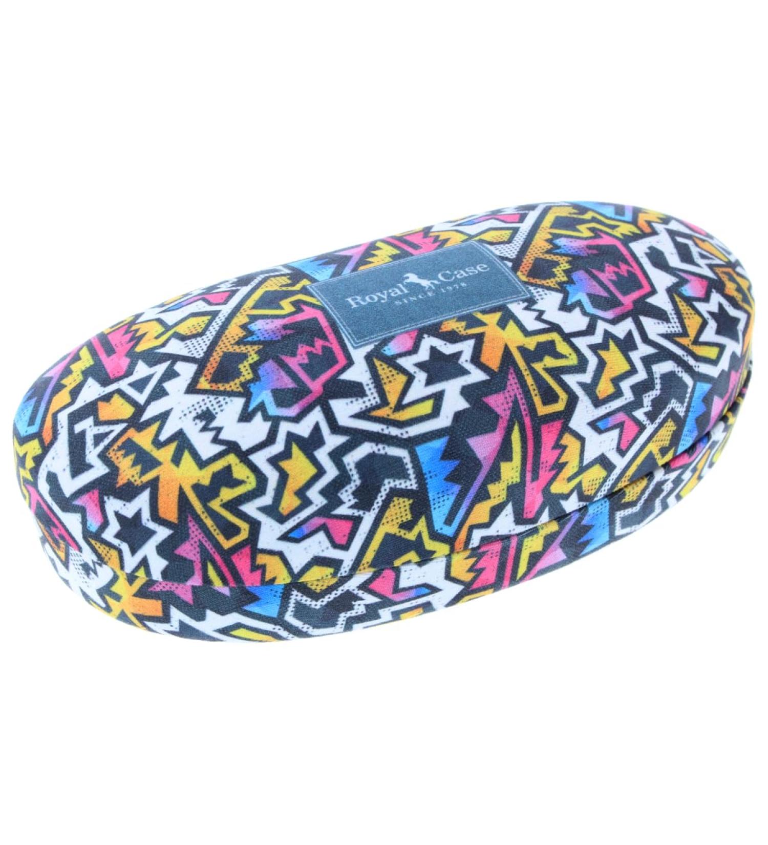 Buy Paule & Knopf Extra Large Modern Hard Case for Sunglasses - Colorful Patterned Cover in White/Yellow | Stylish & Durable - Buy Online on GoSupps.com