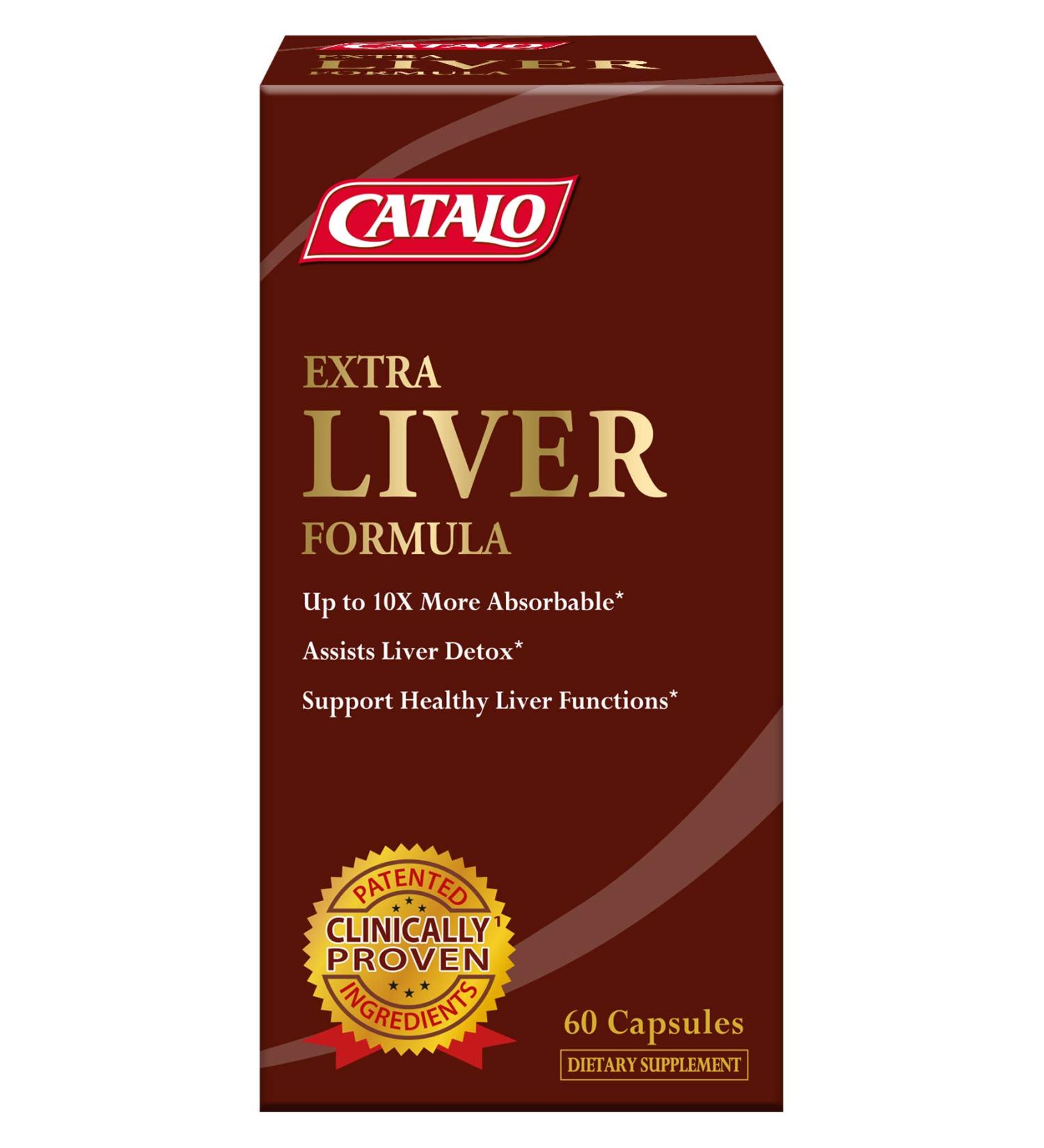 Catalo Naturals Extra Liver Formula - 60 Vegetarian Capsules for Optimal Liver Health - Buy Online on GoSupps.com