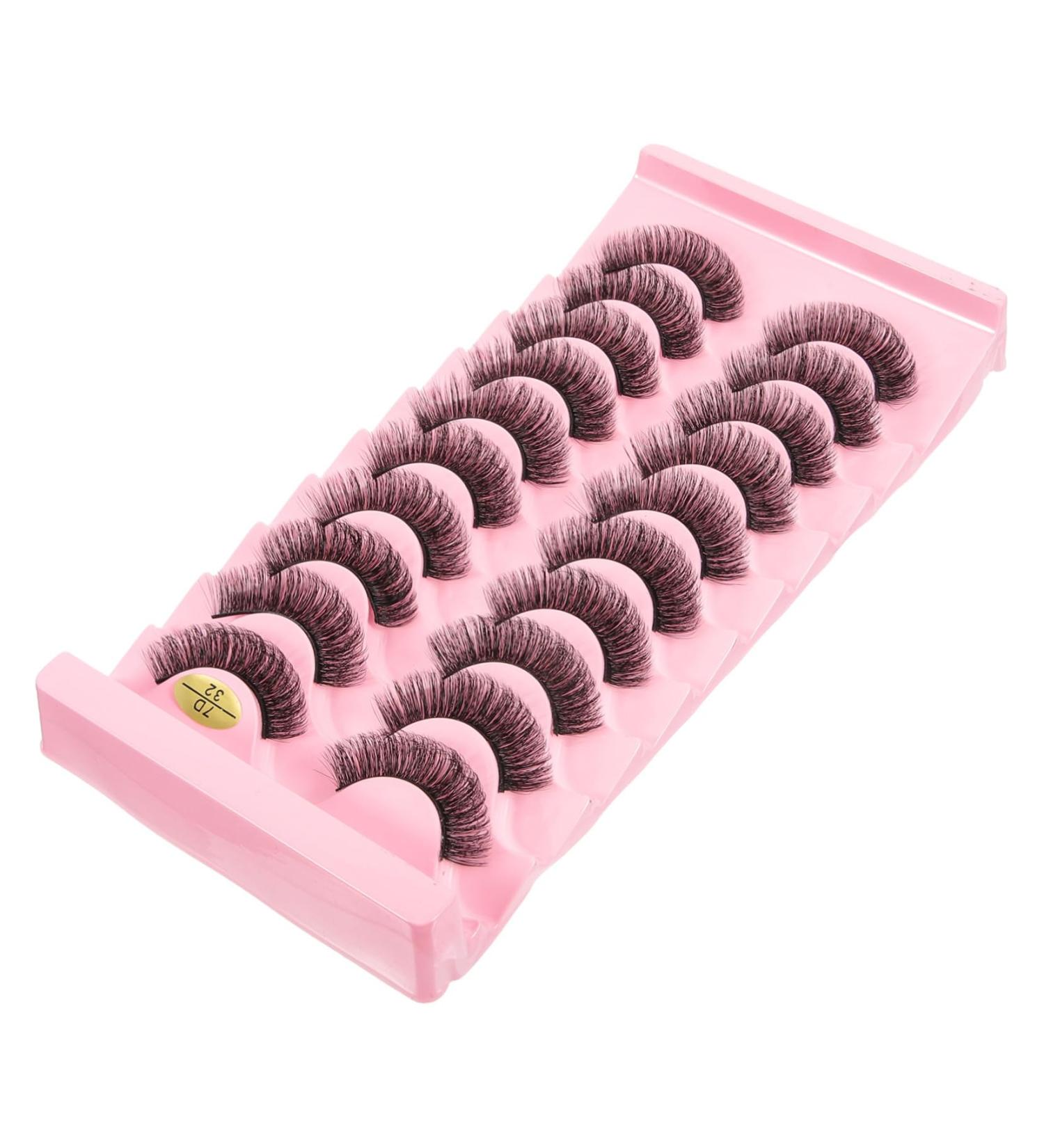 10 Pairs Fake Eyelashes False Lashes Natural Strip Lashes Lash Inserts Natural Eyelashes Women Lashes Natural Looking False Eyelashes Cat Scratching Post Dense 7d Fiber Russia - Buy Online on GoSupps.com