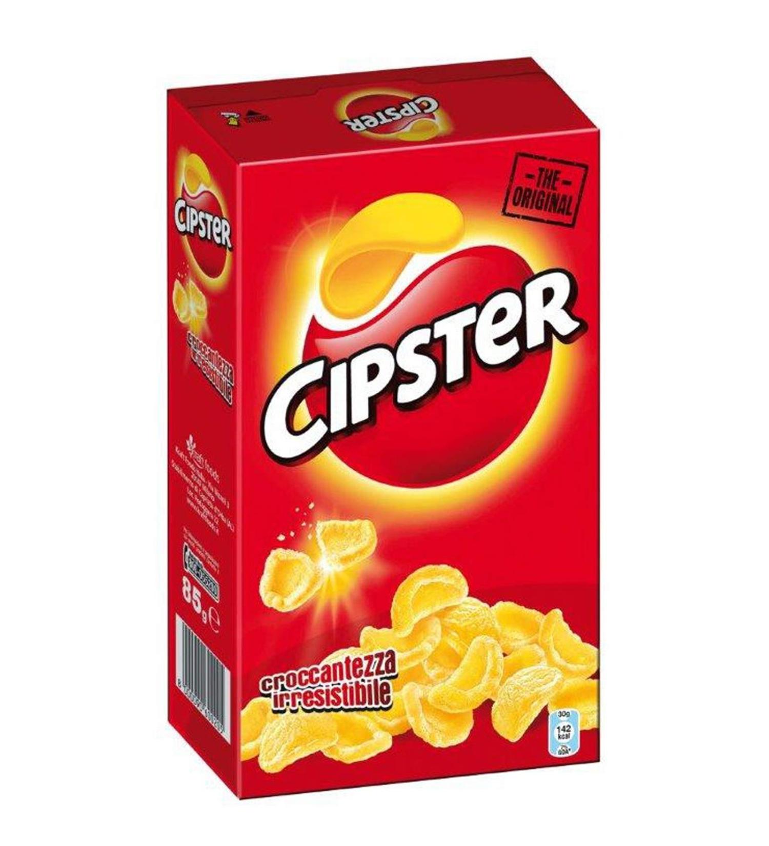 Cipster Pack of 12 Cipter Original 85g classic bar box crispy potato cases