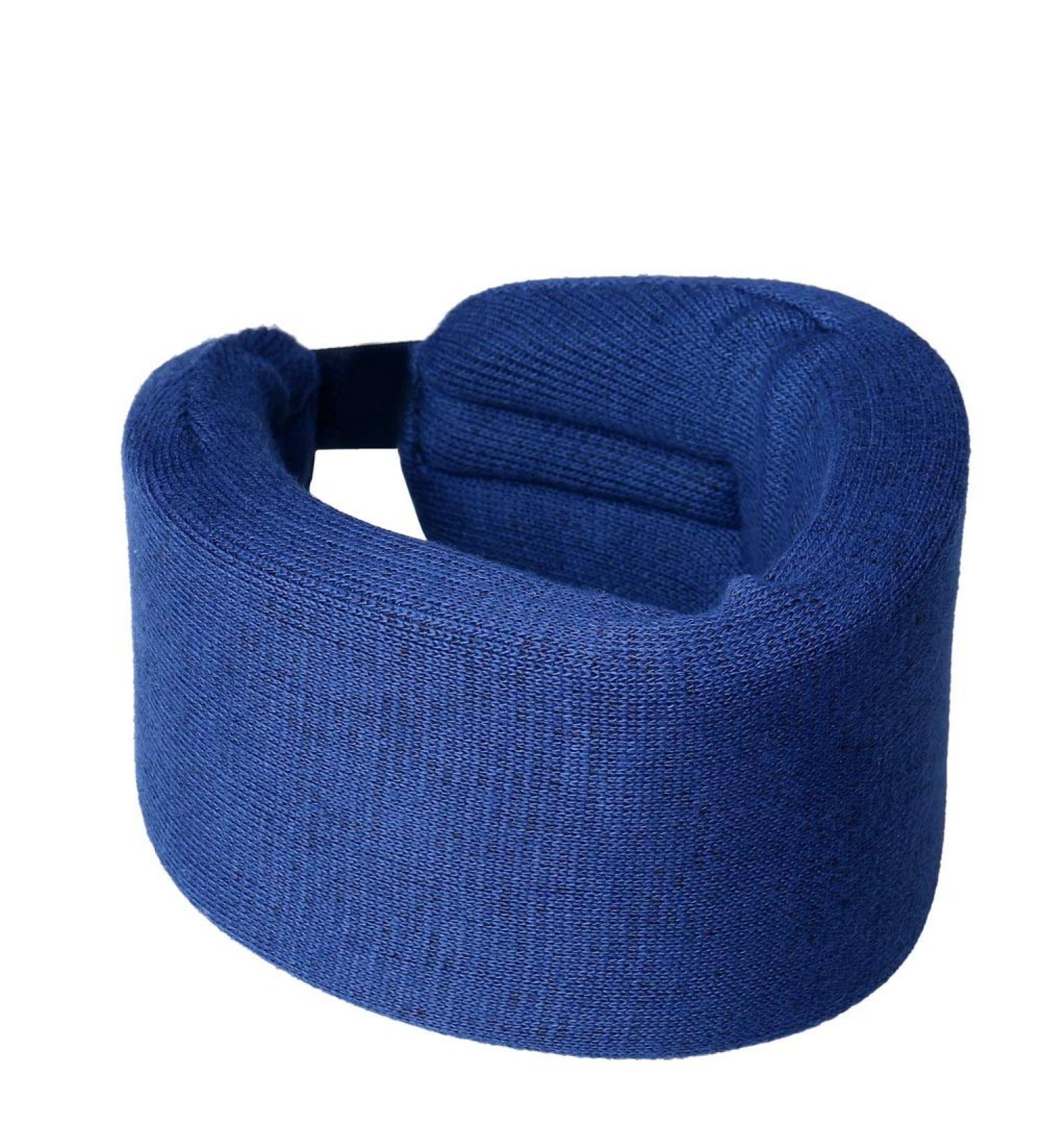 ZHIYE Adjustable Soft Neck Brace Support Collar - M Size Blue Cervical Collar for Pain Relief and Pressure Reduction - Ideal for Men, Women, and Elderly - Great for Sleeping - Buy Online on GoSupps.com