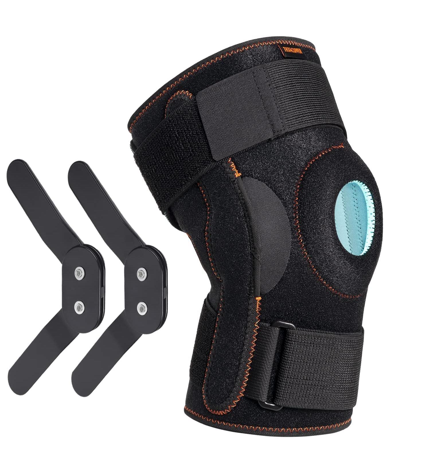 Thx4COPPER XL Hinged Knee Brace - Adjustable Open Patella with Dual Side Stabilizers for Knee Pain Relief - Compression Support for Men & Women - Buy Online on GoSupps.com