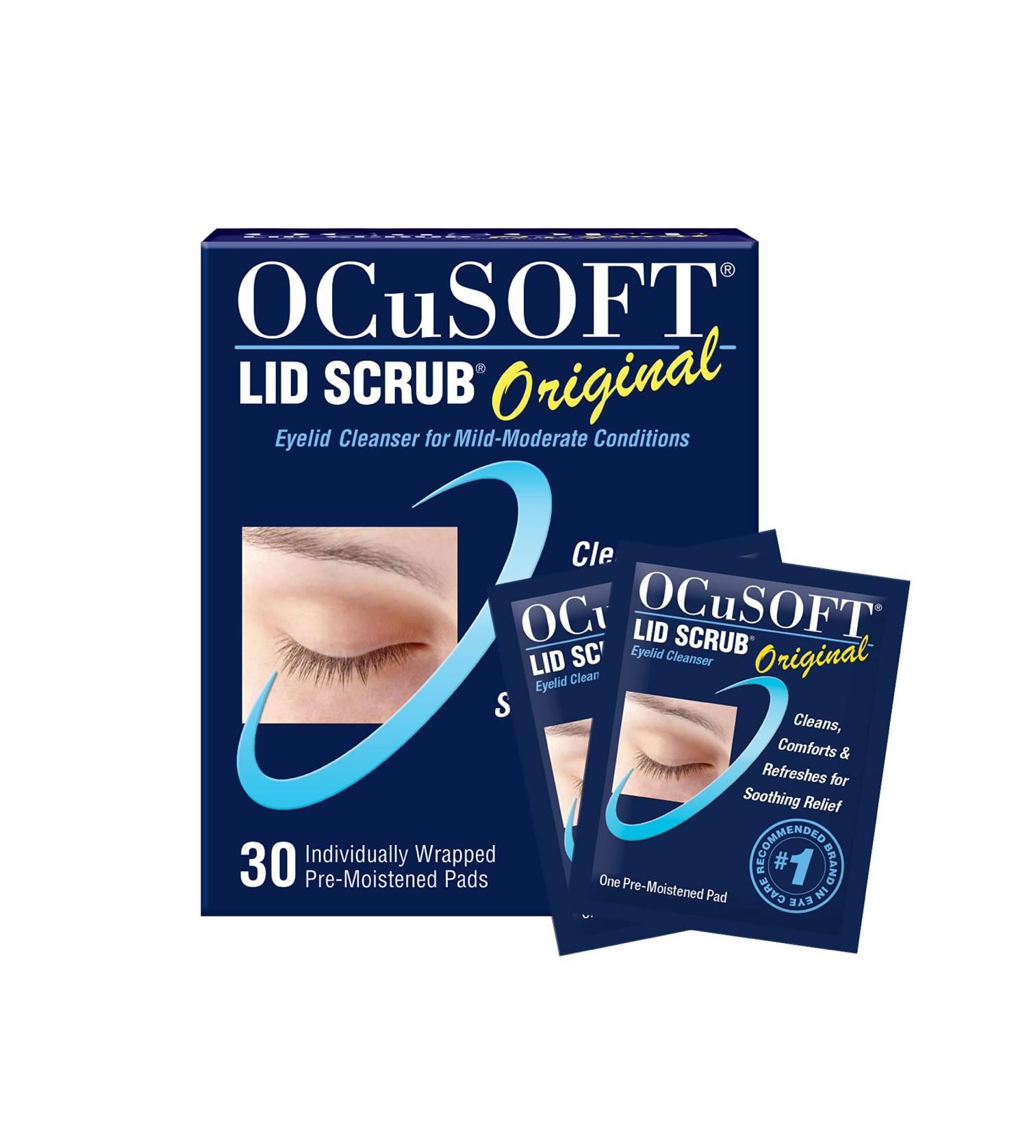 OCuSOFT Lid Scrub Original Pre-Moistened Pads - 30 Count - Buy Online on GoSupps.com