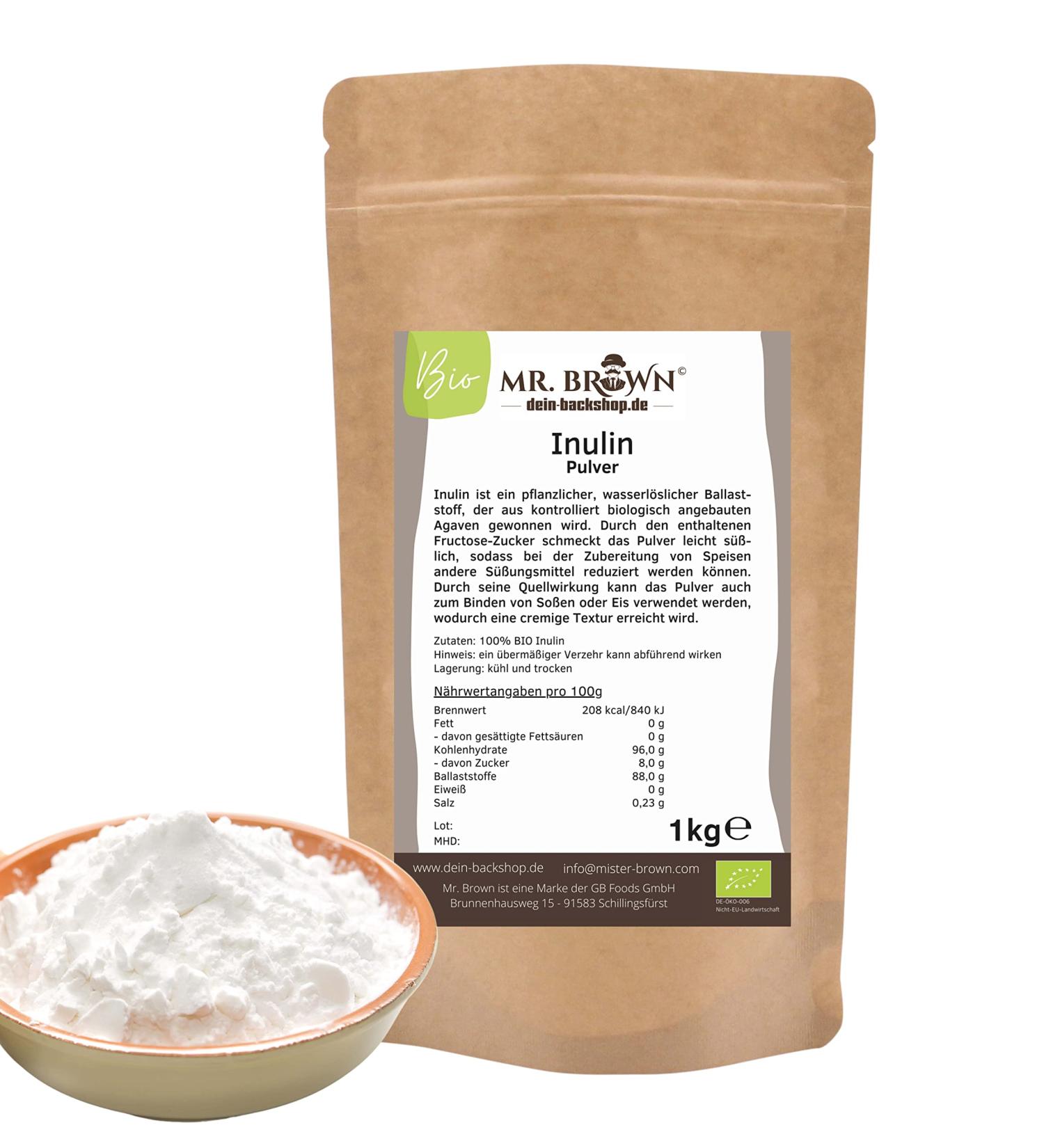 Buy 1kg Organic Inulin Powder - Premium Quality for Healthy Digestive Support | Fast International Shipping - Buy Online on GoSupps.com