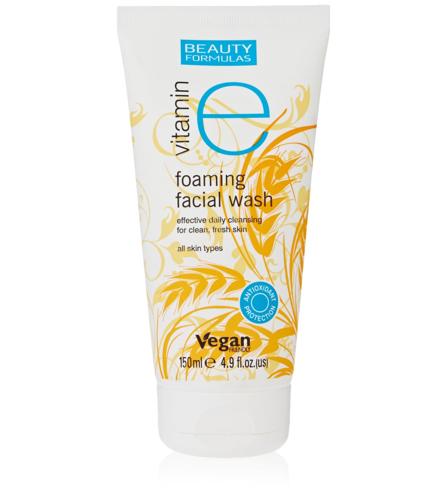 Beauty Formulas Vitamin E Facial Wash - Buy Online on GoSupps.com