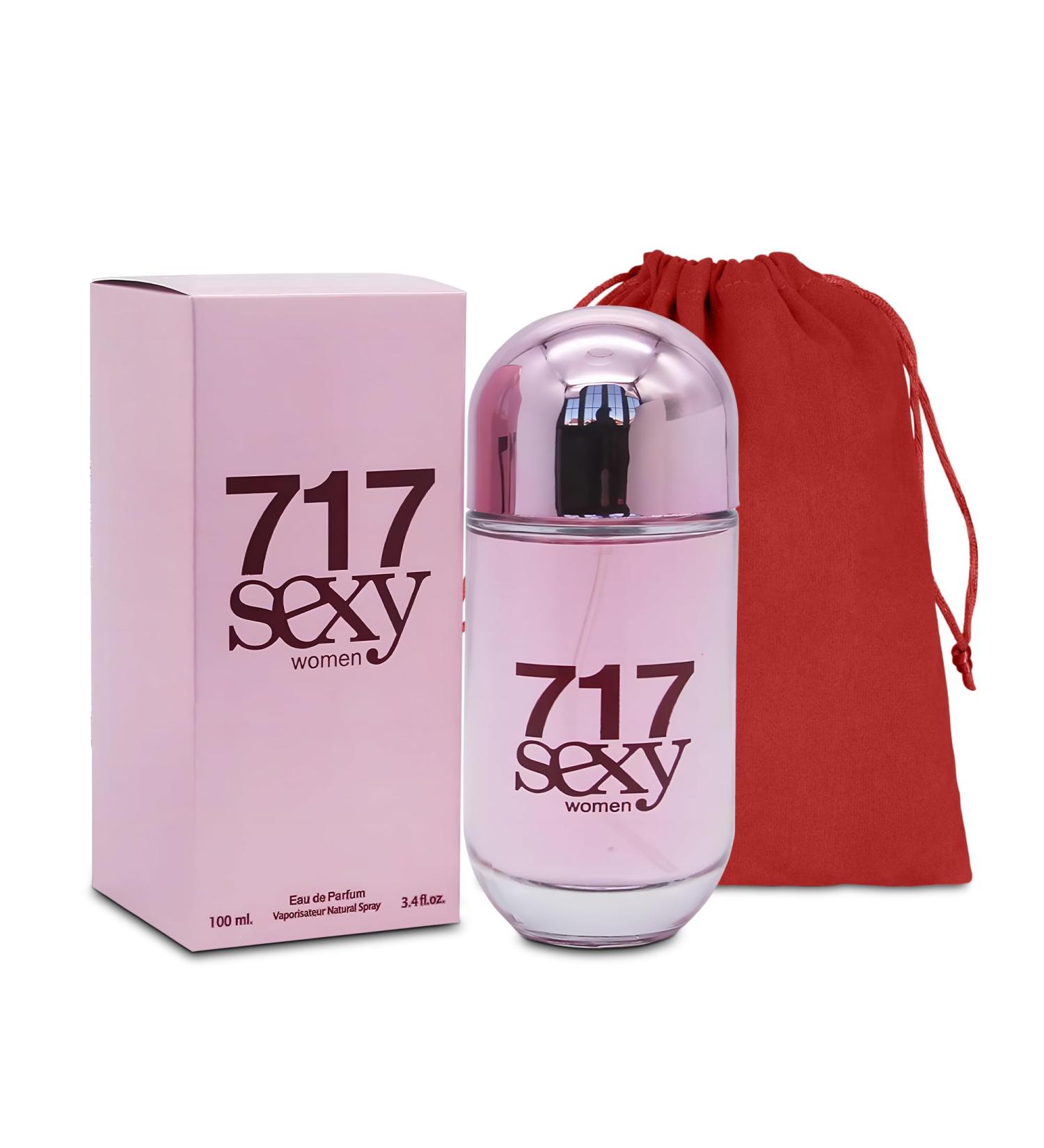 717 Sexy Eau de Parfum Spray Perfume Fragrance For Women-Daywear Casual Daily Cologne Set with Suede Pouch- 3.4 Fl Oz Bottle Beauty Gift for Birthday Anniversary - Buy Online on GoSupps.com