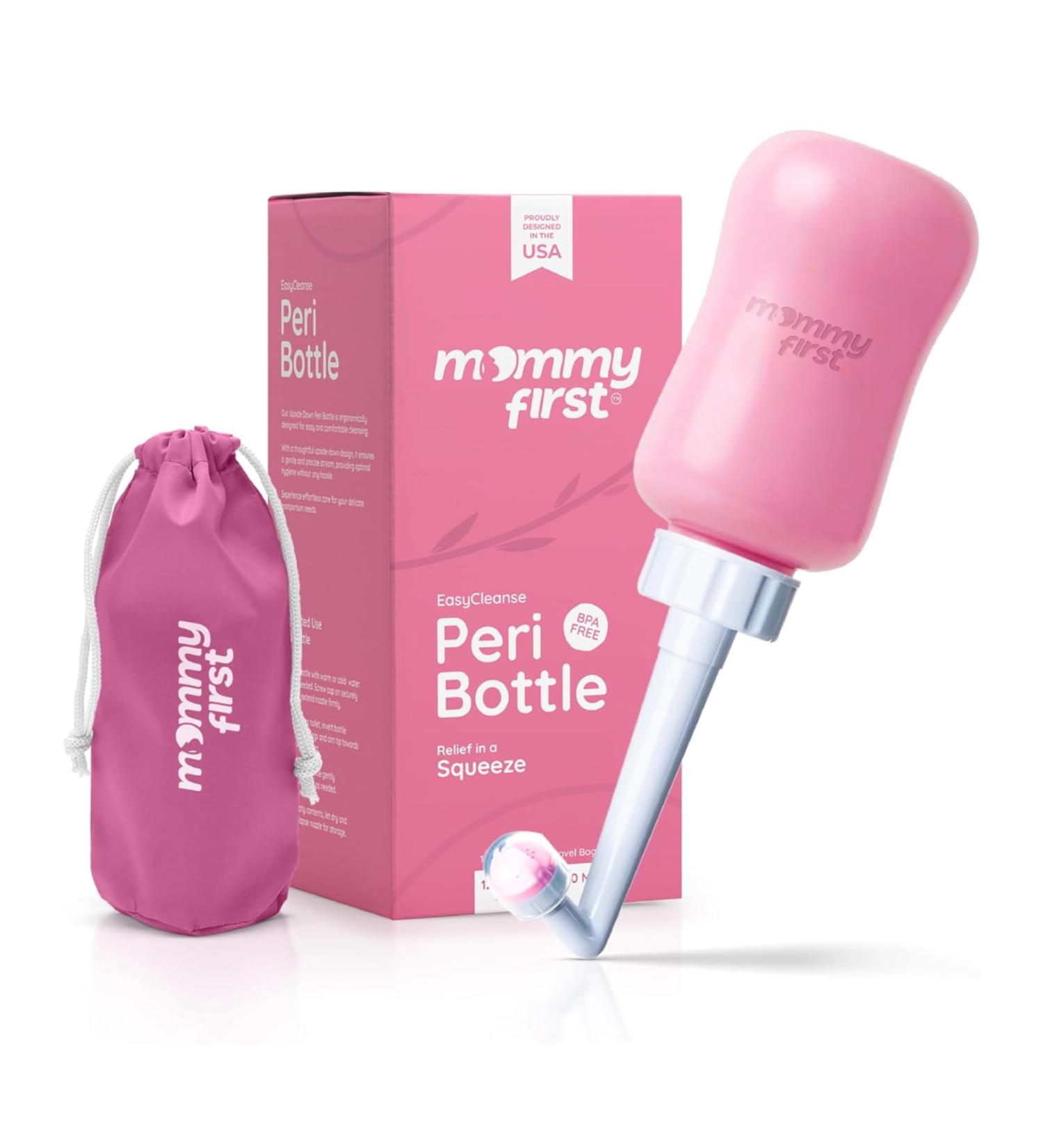 Buy Mommy First Peri Bottle for Postpartum Care | Portable Bidet for Perineal Cleansing | Essential Baby Pink 12.2 OZ - Buy Online on GoSupps.com