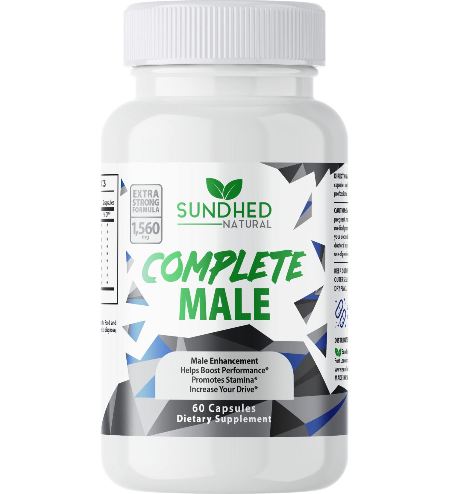 Complete Male - All Natural Male Enhancement Supplement | Boost Vitality Stamina & Libido | 60 Veggie Caps - 30 Day Supply - Buy Online on GoSupps.com