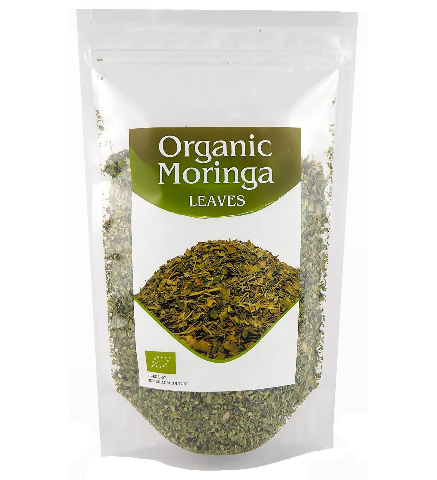 Organic Egyptian Moringa Oleifera Tea | Protein-Rich Loose Herbal Tea 500g - Buy Online on GoSupps.com