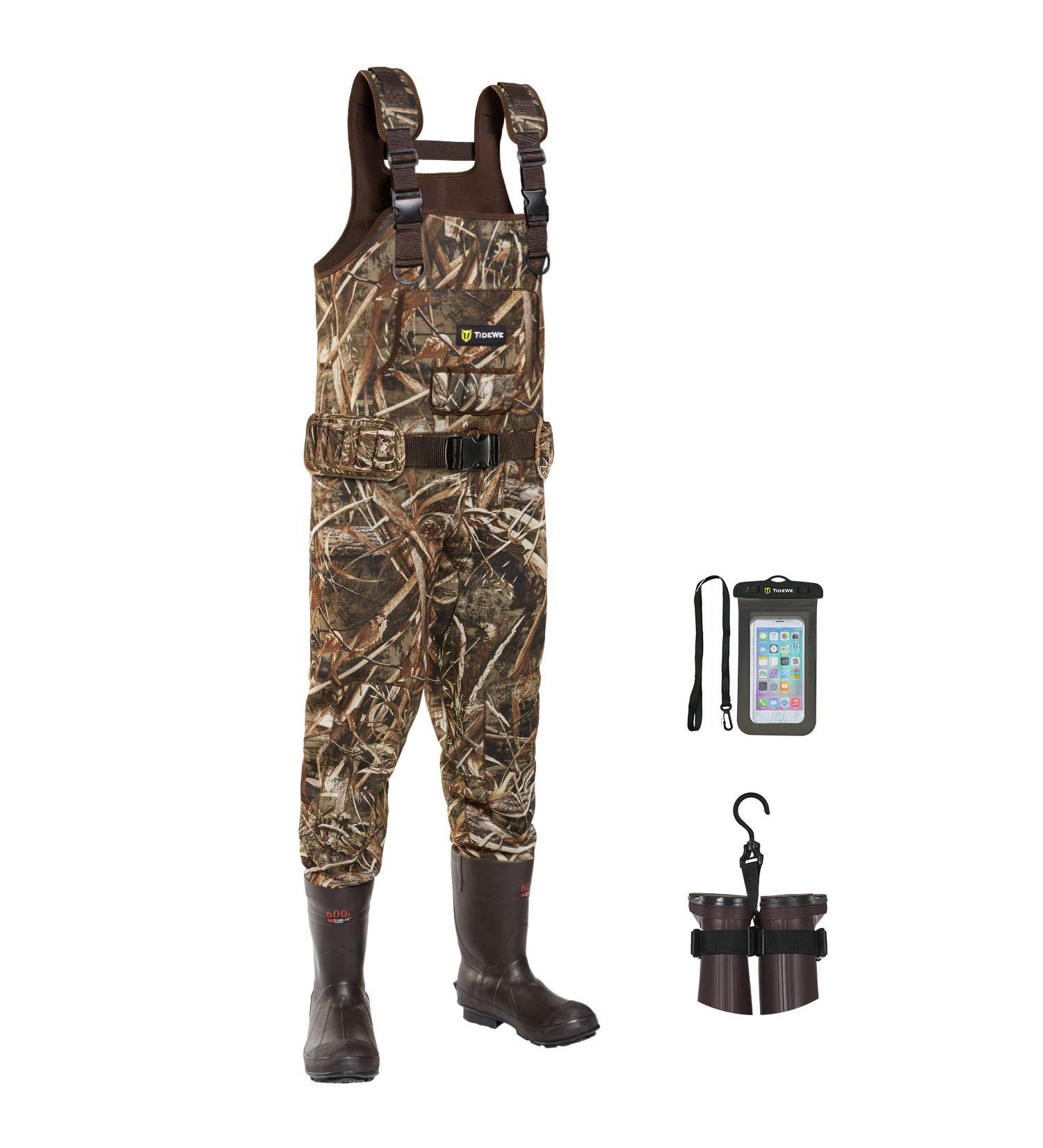 TIDEWE Chest Waders with 600G Insulation Realtree MAX5 Camo - Men's Waterproof Hunting Waders Size 11 - Buy Online on GoSupps.com