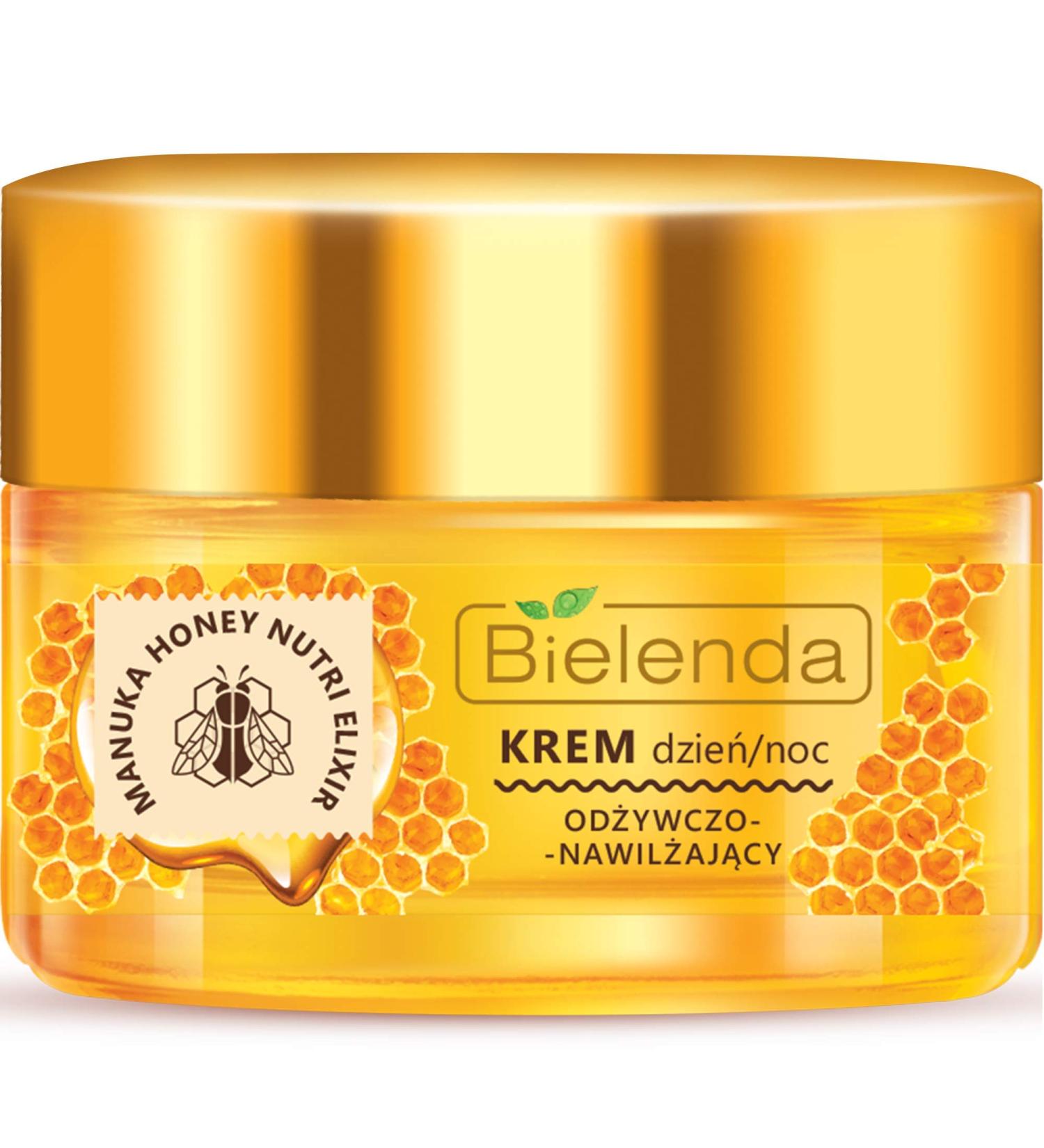 Bielenda Manuka Honey Nutri Elixir - Smooth Radiant Skin - Pores Are Tightened Imperfections Reduced - Manuka Honey Nourishing And Moisturizing Face Cream Day/Night For Dry And Sensitive Skin - 50 ml - Buy Online on GoSupps.com