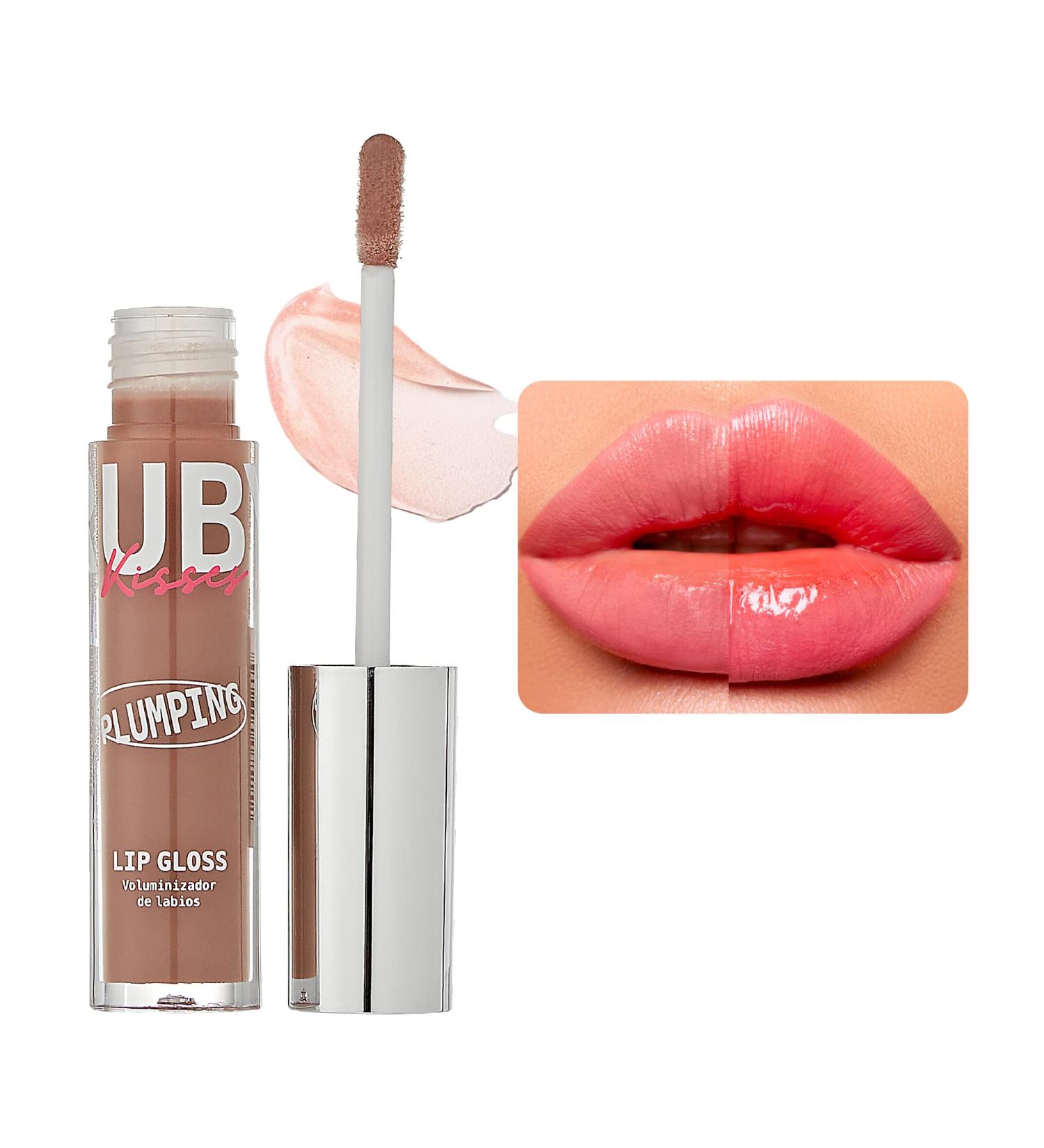 Ruby Kisses Plumping Lip Gloss | Hydrating & Volumizing | High-Shine Cruelty-Free Lip Plumper | 4 Colors | 0.15 FL oz (NUDE) - Buy Online on GoSupps.com