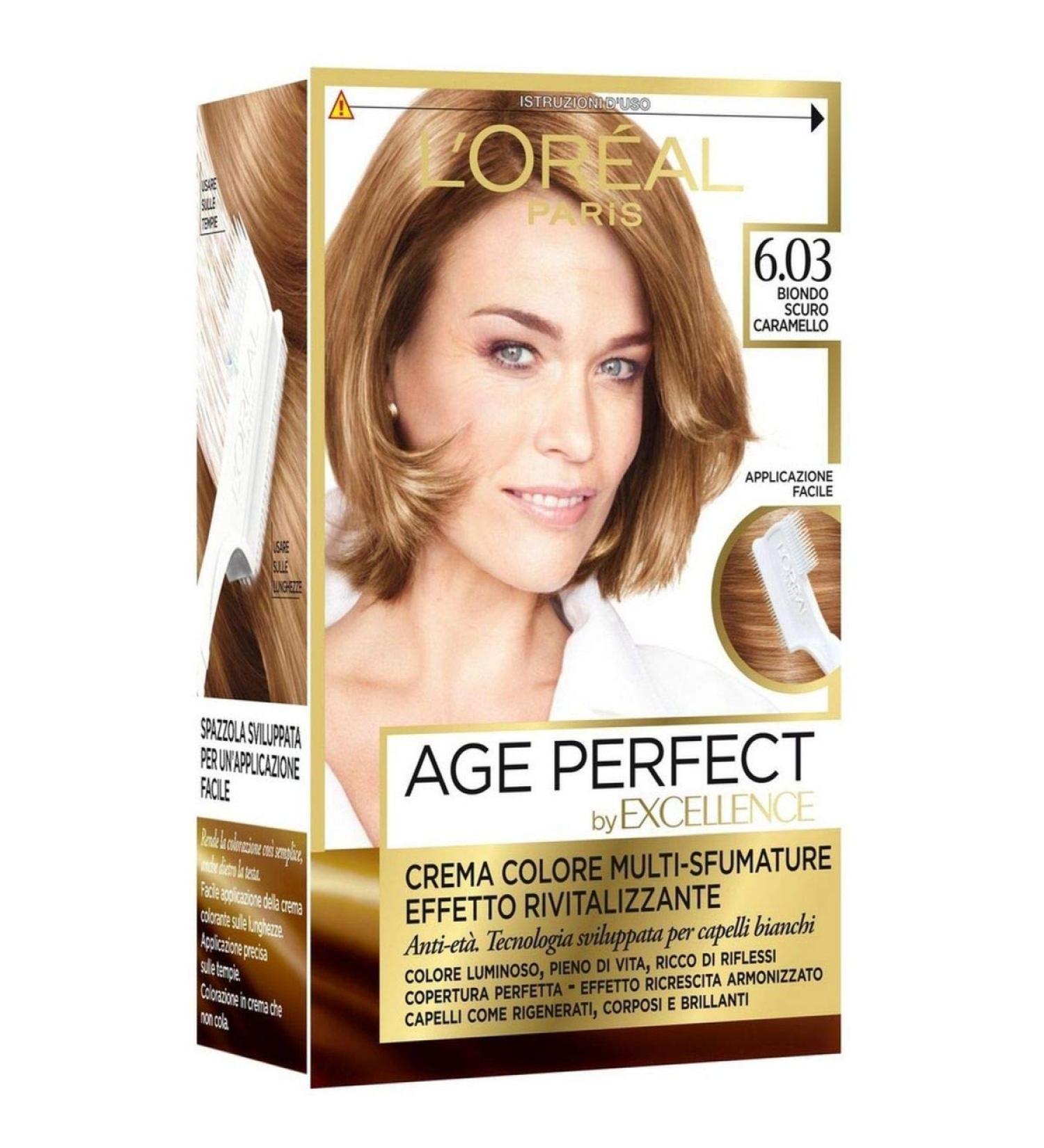 Hair Dye Excellence Age Perfect 6 03 Dark Blonde Caramel Biondo Scuro Dorato - Buy Online on GoSupps.com