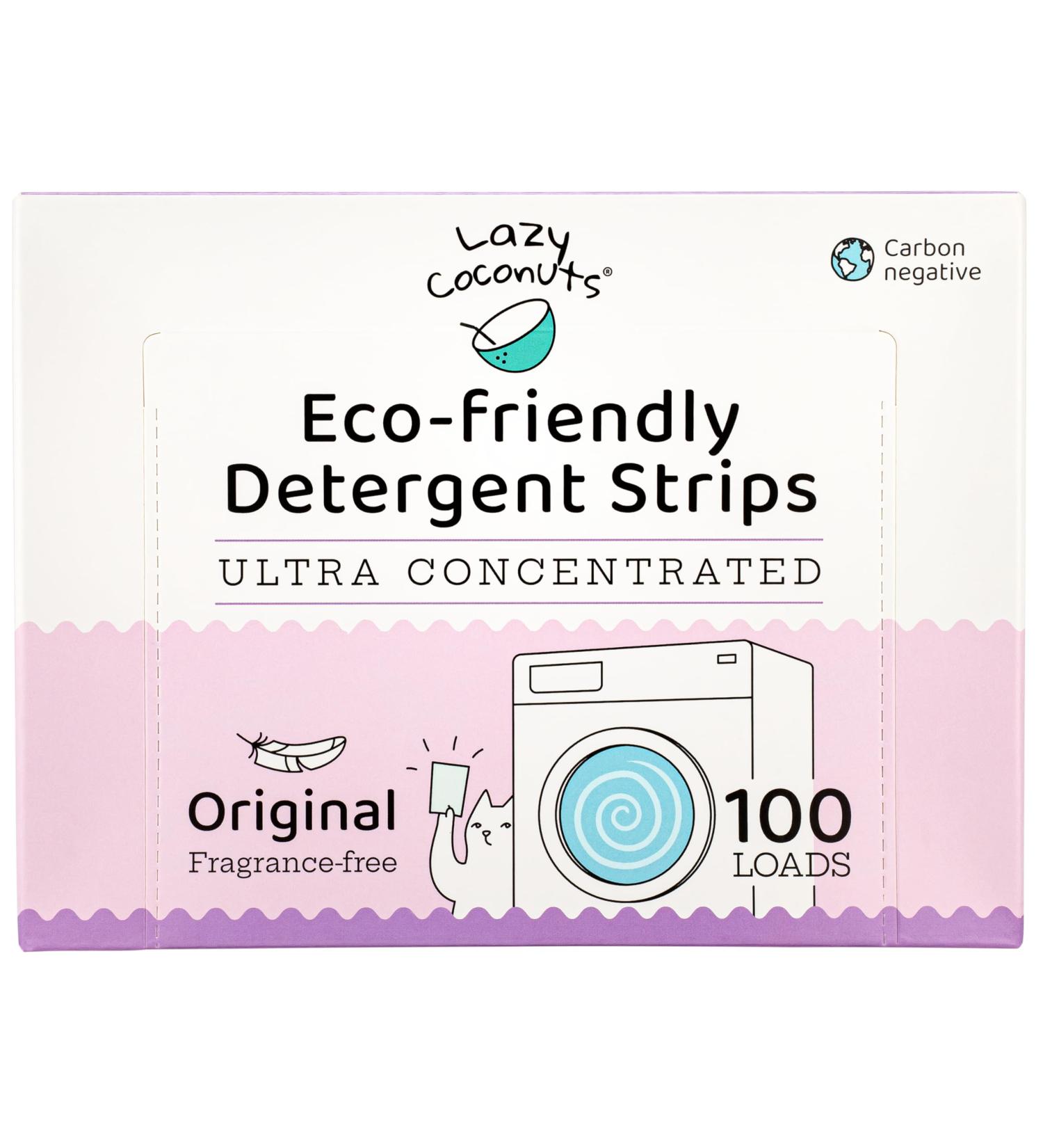 Eco-Friendly Plant Powered Laundry Detergent Strips - 100 Loads Fragrance-Free Ultra Concentrated Plastic-Free | Ideal for Home Travel & Camping - Buy Online on GoSupps.com